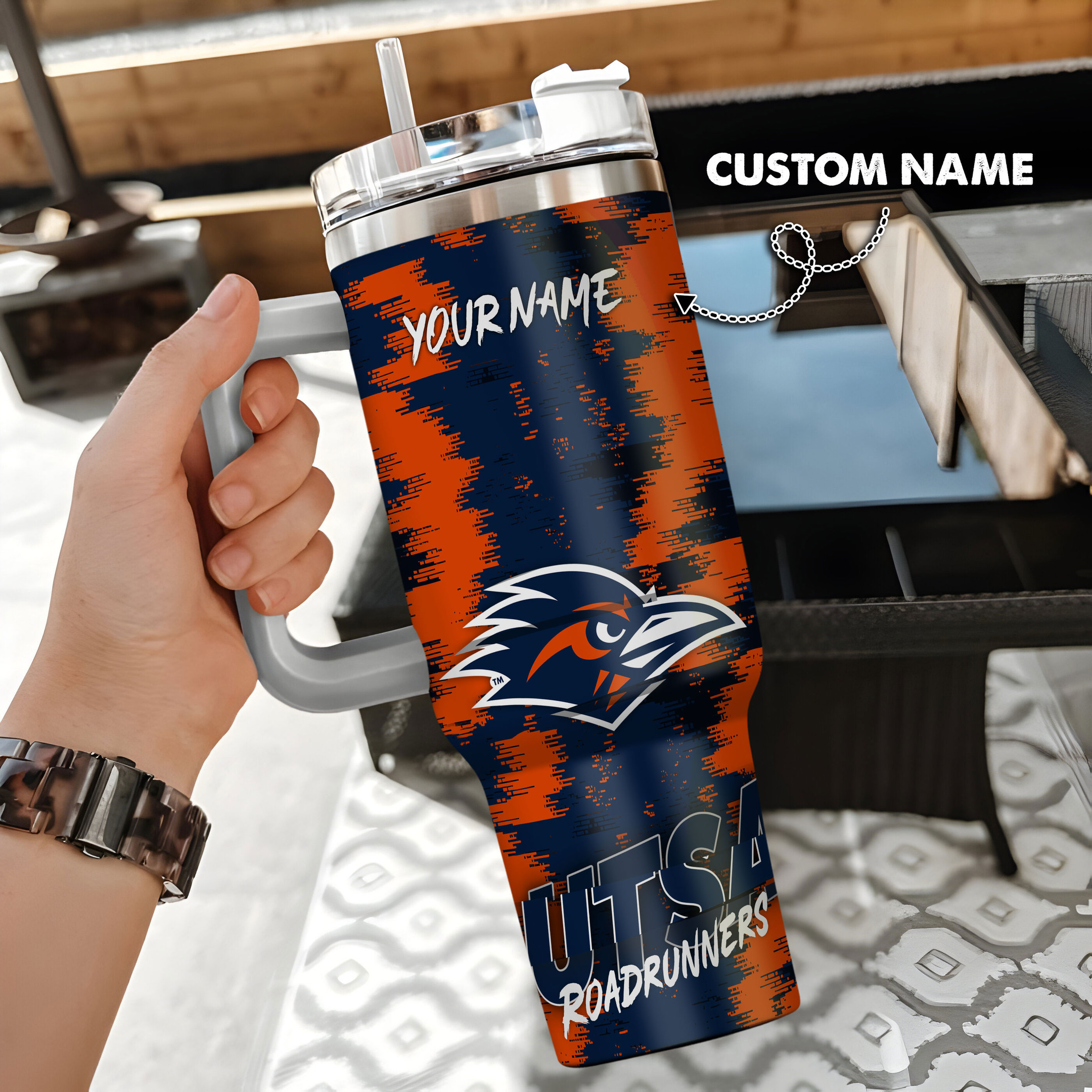 UTSA Roadrunners NCAA Custom Stanley Cup 40 oz 30 oz Tumbler With HandleTVC230111