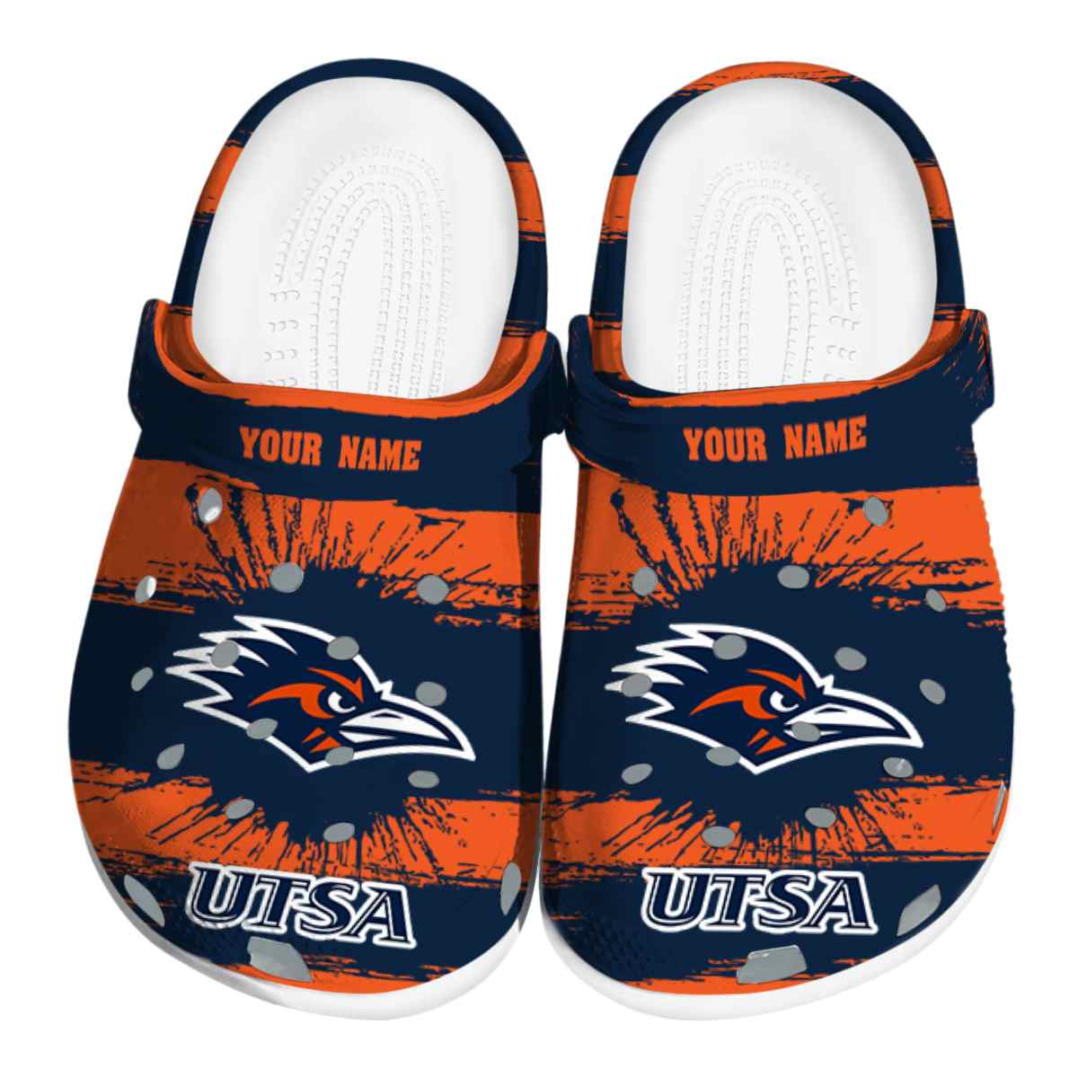 UTSA Roadrunners NCAA Sport Crocs Crocband Clogs Shoes Comfortable For Men Women and Kids