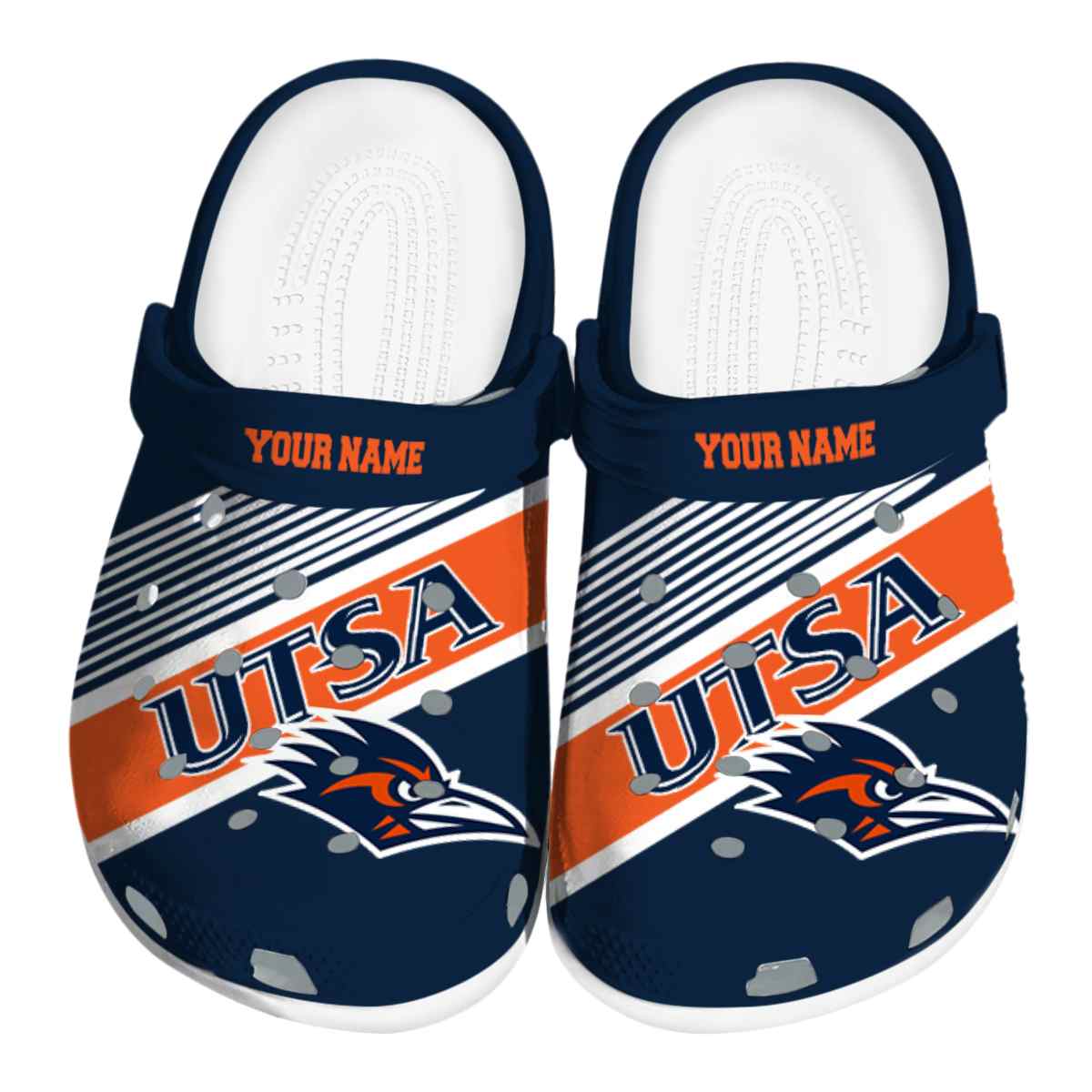 UTSA Roadrunners NCAA Sport Crocs Crocband Clogs Shoes Comfortable For Men Women and Kids
