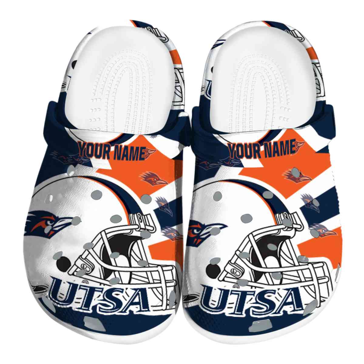 UTSA Roadrunners NCAA Sport Crocs Crocband Clogs Shoes Comfortable For Men Women and Kids