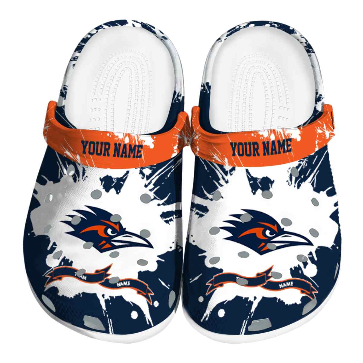 UTSA Roadrunners NCAA Sport Crocs Crocband Clogs Shoes Comfortable For Men Women and Kids