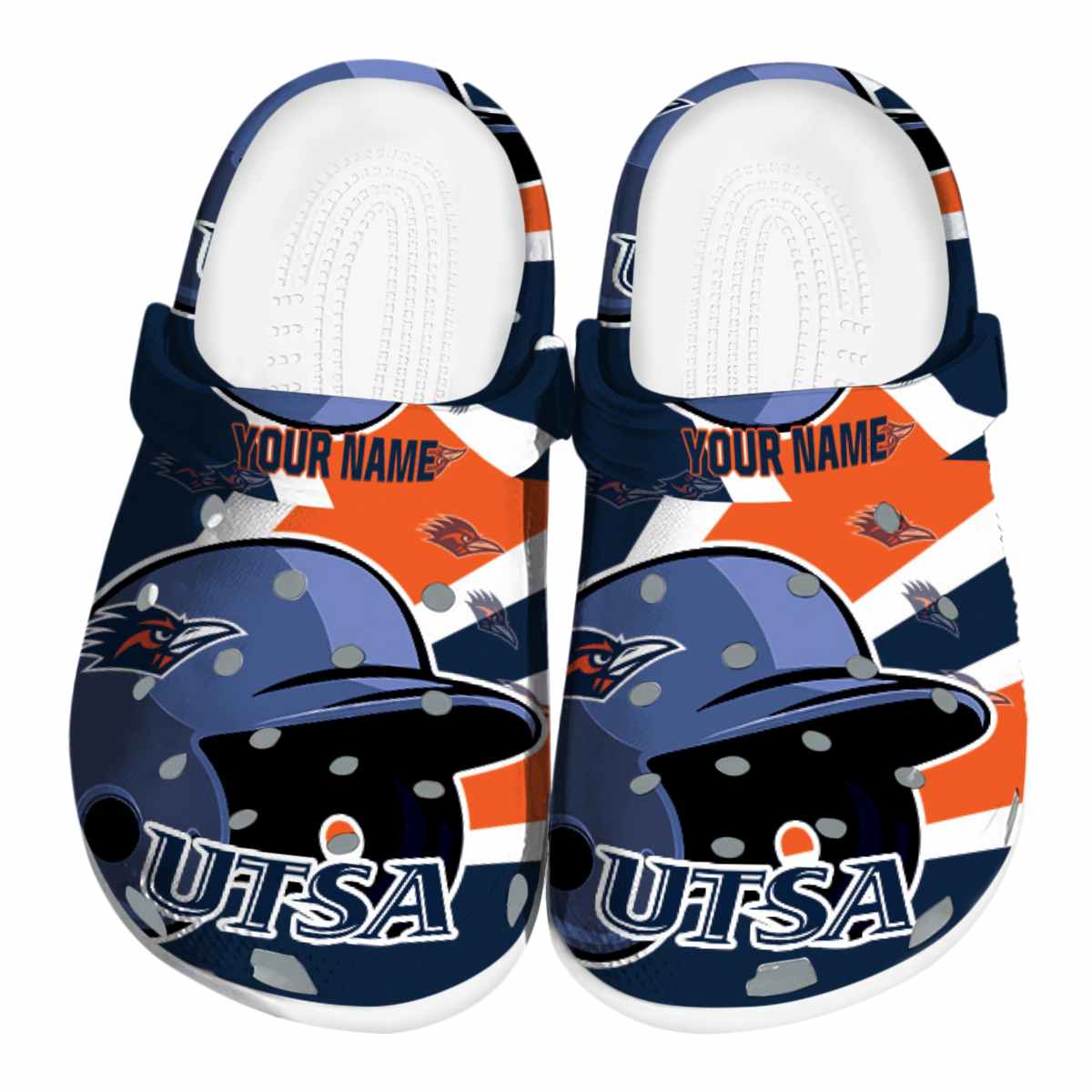 UTSA Roadrunners NCAA Sport Crocs Crocband Clogs Shoes Comfortable For Men Women and Kids