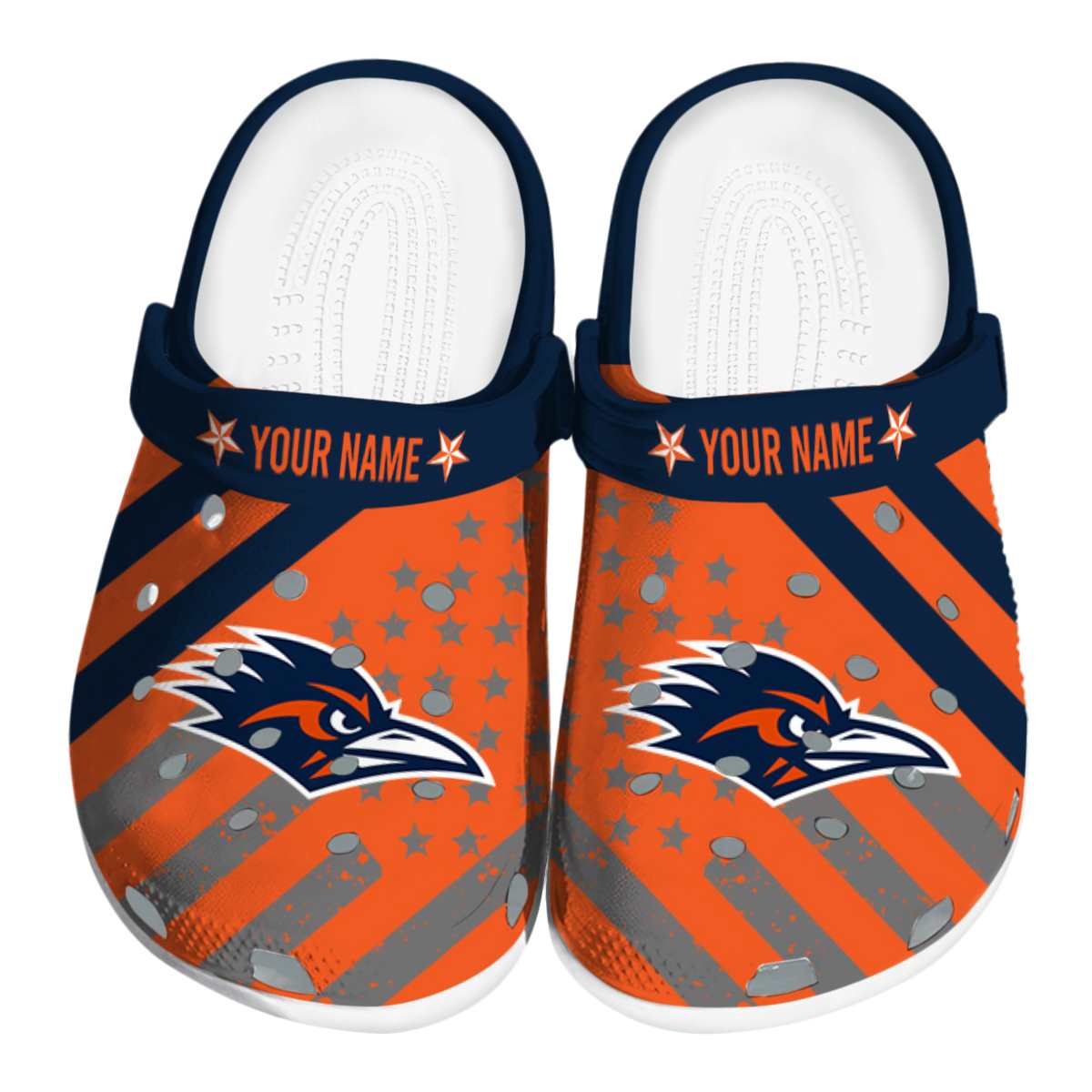 UTSA Roadrunners NCAA Sport Crocs Crocband Clogs Shoes Comfortable For Men Women and Kids