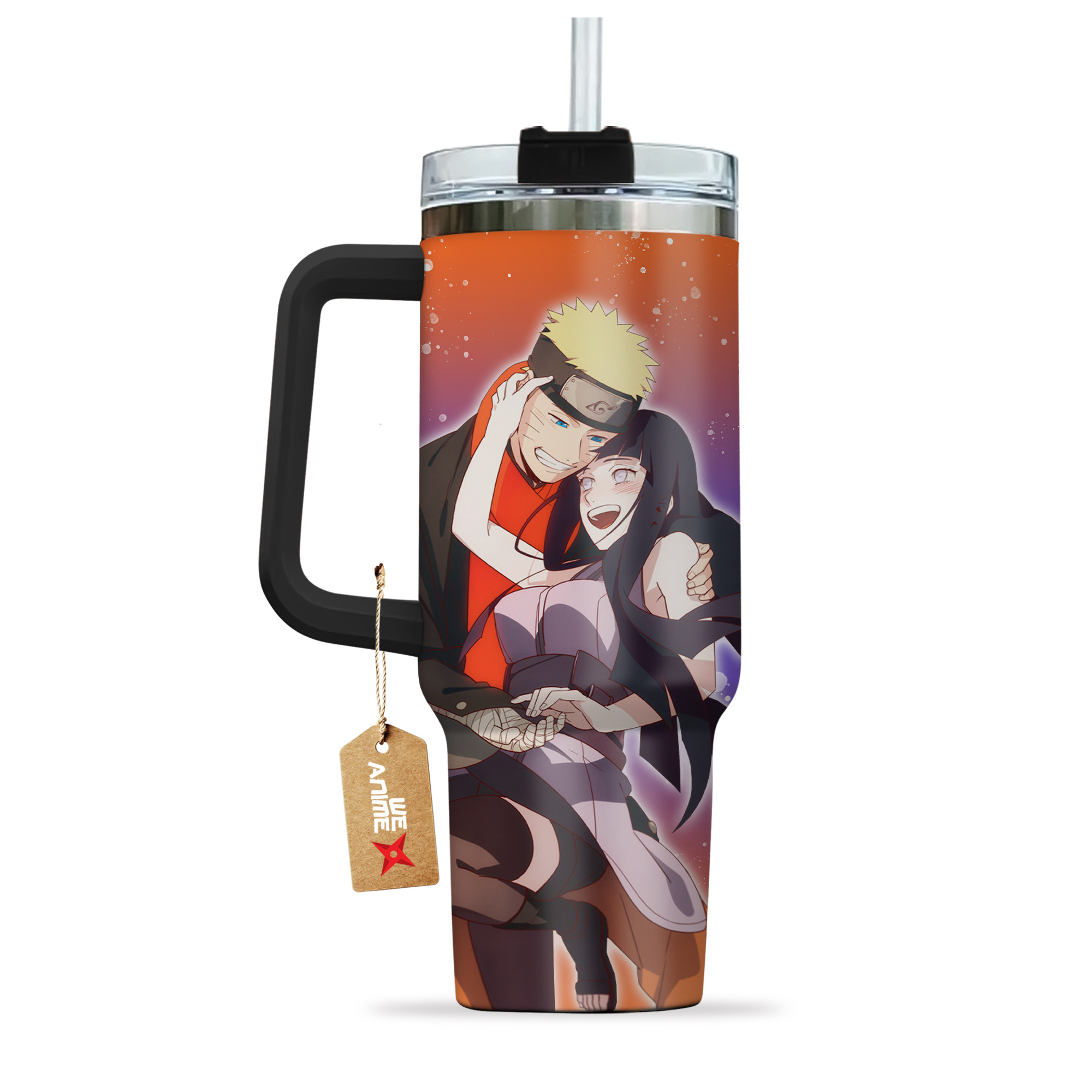 Uzumaki & Hinata Hyuga Naruto Anime Valentine Custom Stanley Cup 40 oz 30 oz Tumbler With HandleTVC2301168 - Image 3