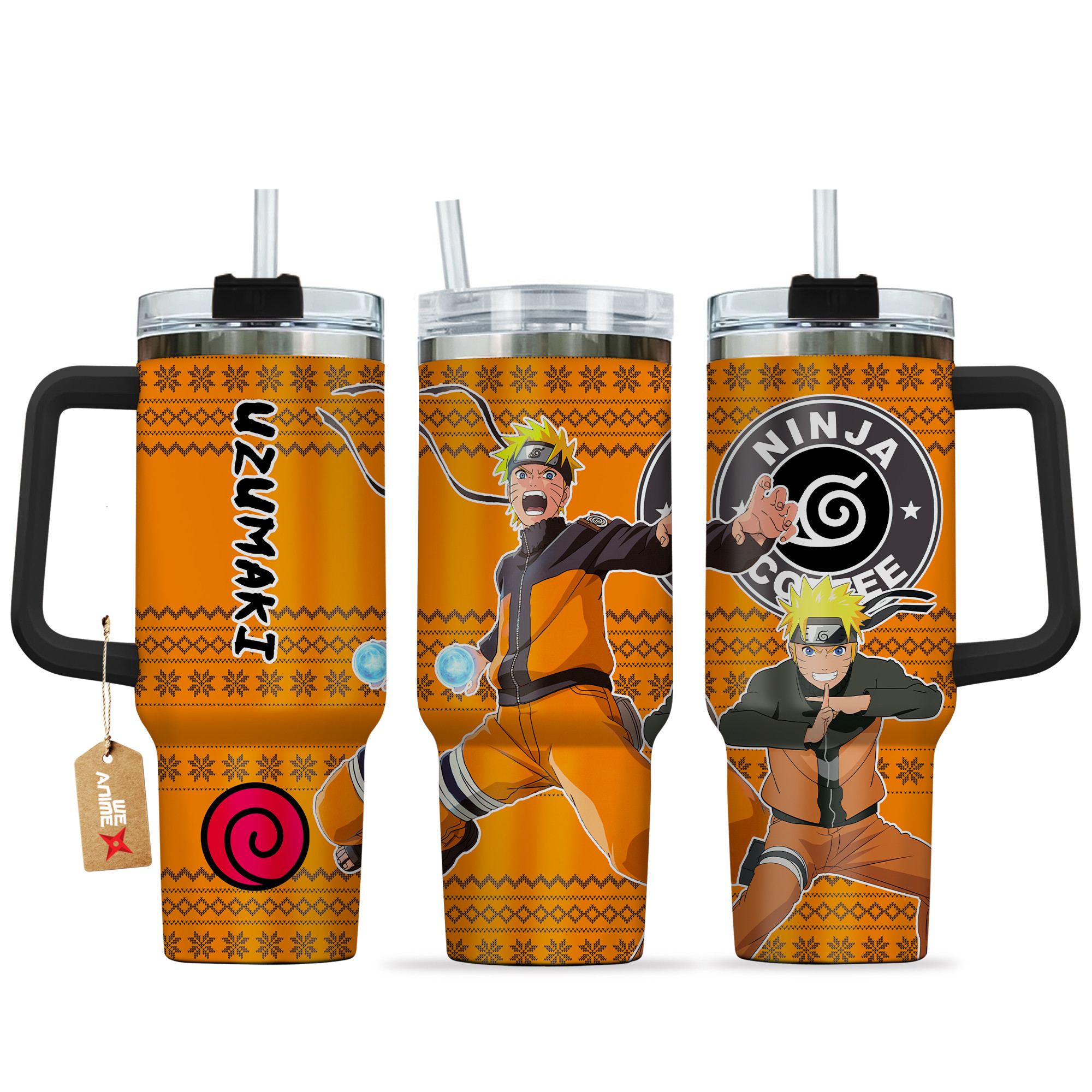 Uzumaki Naruto Anime Custom Stanley Cup 40 oz 30 oz Tumbler With HandleTVC2301163