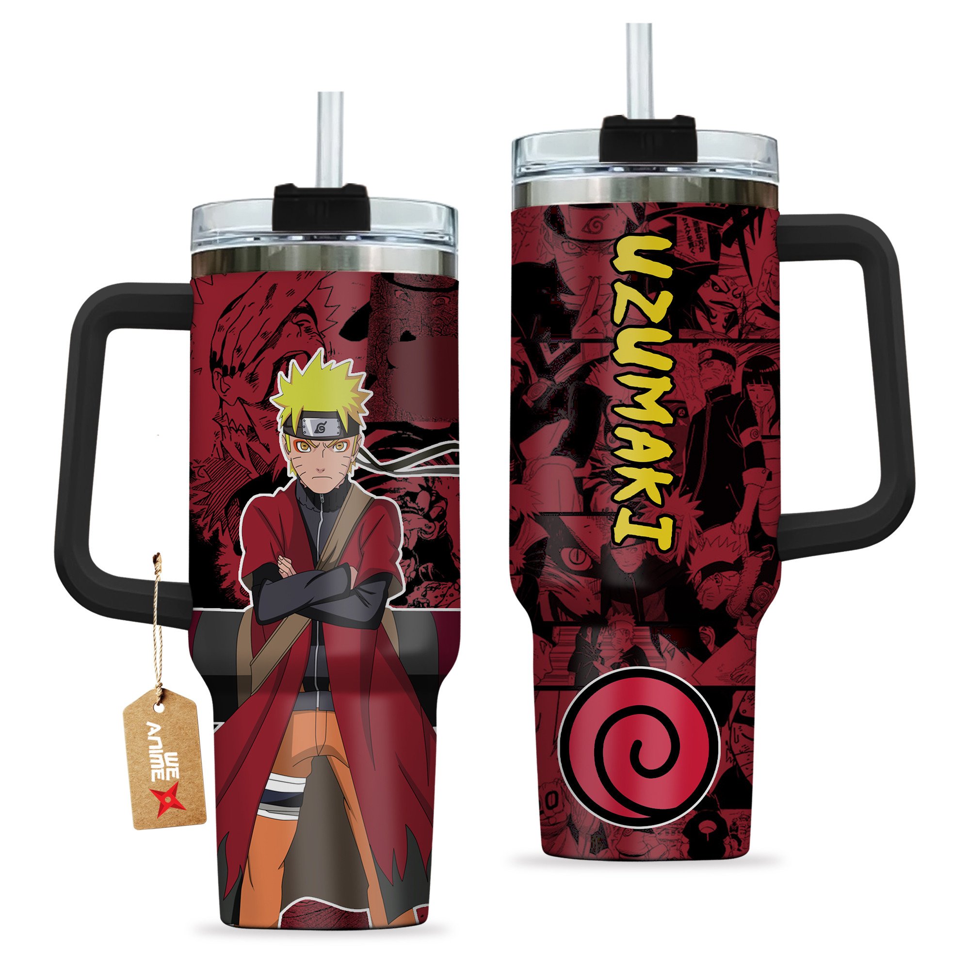Uzumaki Sage Mode Naruto Anime Custom Stanley Cup 40 oz 30 oz Tumbler With HandleTVC2301202