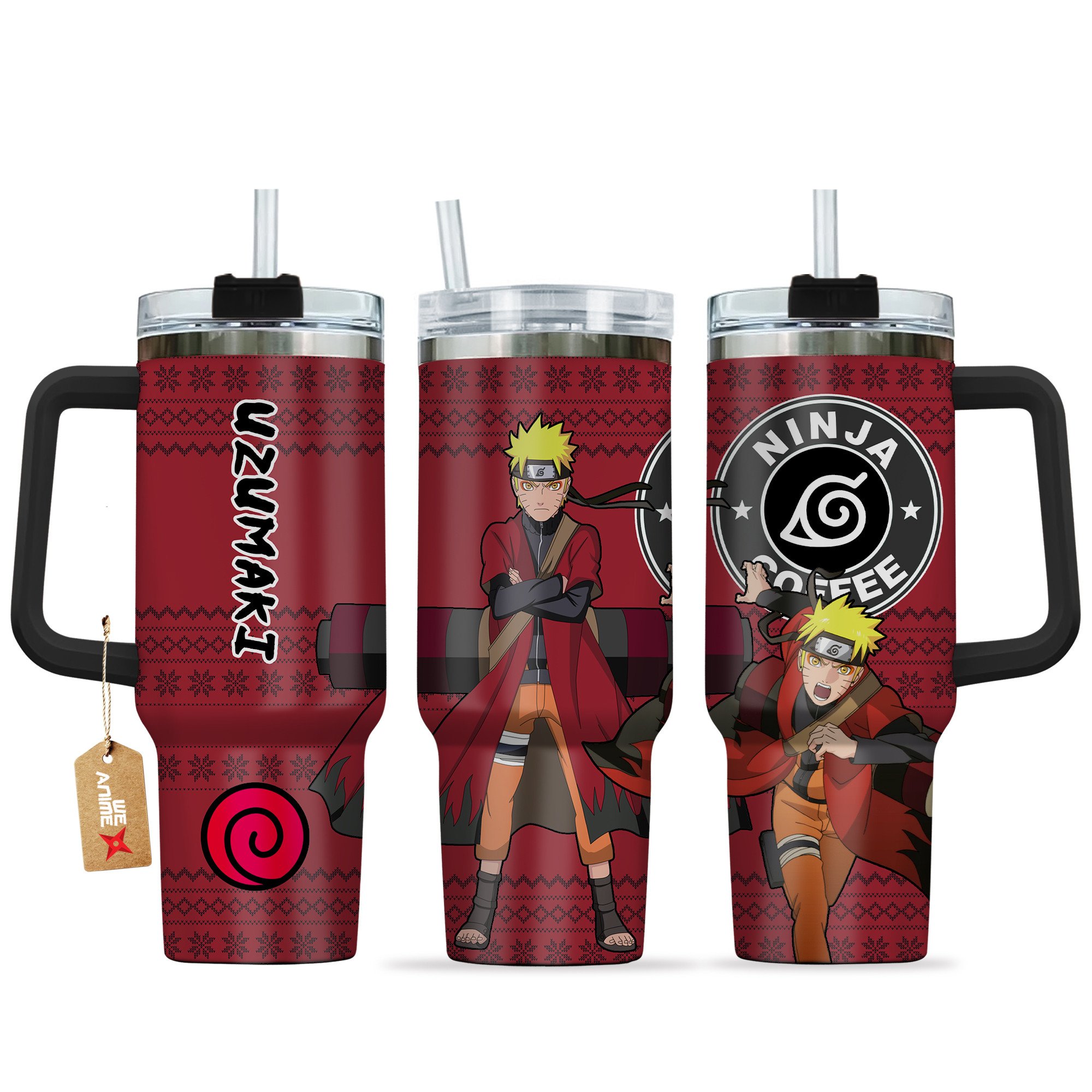 Uzumaki Sage Naruto Anime Custom Stanley Cup 40 oz 30 oz Tumbler With HandleTVC2301163