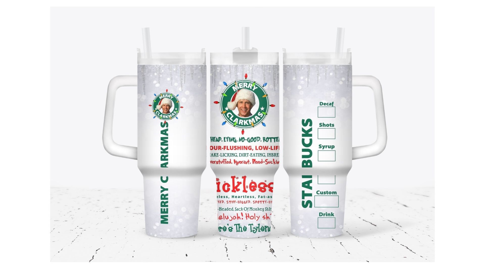 Vacation Merry Xmas Movies Custom Stanley Cup 40 oz 30 oz Tumbler With HandleTVC2301932