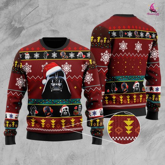 Vader Lack of Cheer Ugly Sweater, Cute Xmas Ugly Christmas Sweater, Christmas Gift - Image 7