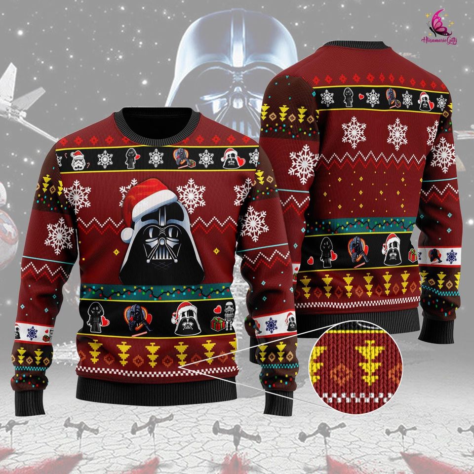 Vader Lack of Cheer Ugly Sweater, Cute Xmas Ugly Christmas Sweater, Christmas Gift - Image 2