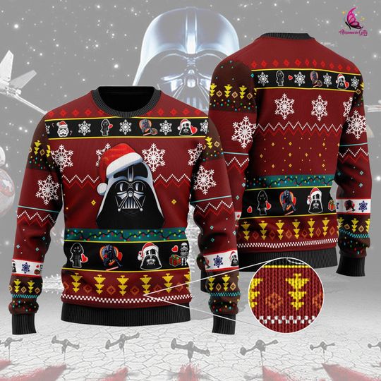 Vader Lack of Cheer Ugly Sweater, Cute Xmas Ugly Christmas Sweater, Christmas Gift - Image 5