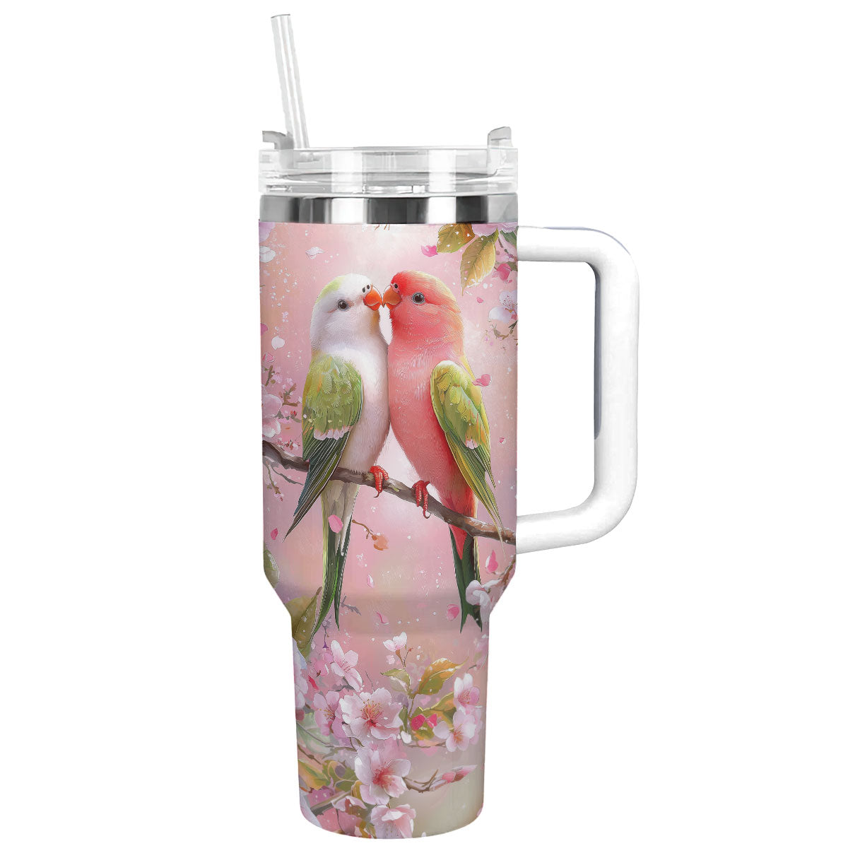 Valentine’s Day Love Birds Custom Stanley Cup 40 oz 30 oz Tumbler With HandleTVC2301306