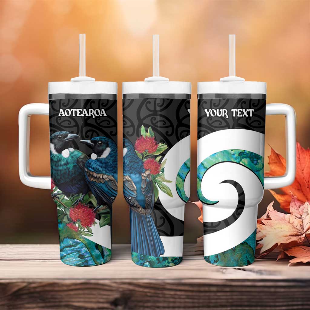 Valentineâ€™s Day New Zealand Tui Bird Couple Kowhaiwhai Mix Pohutukawa Custom Stanley Cup 40 oz 30 oz Tumbler With HandleTVC2301317