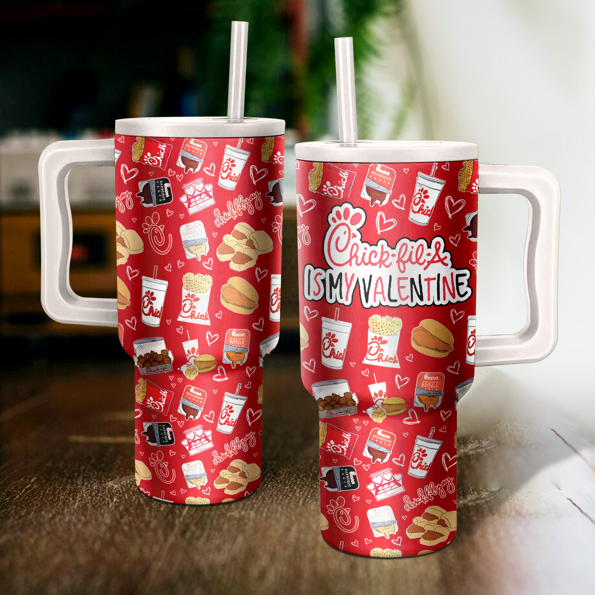 Valentine Chick-fil-A Custom Stanley Cup 40 oz 30 oz Tumbler With HandleTVC2301152