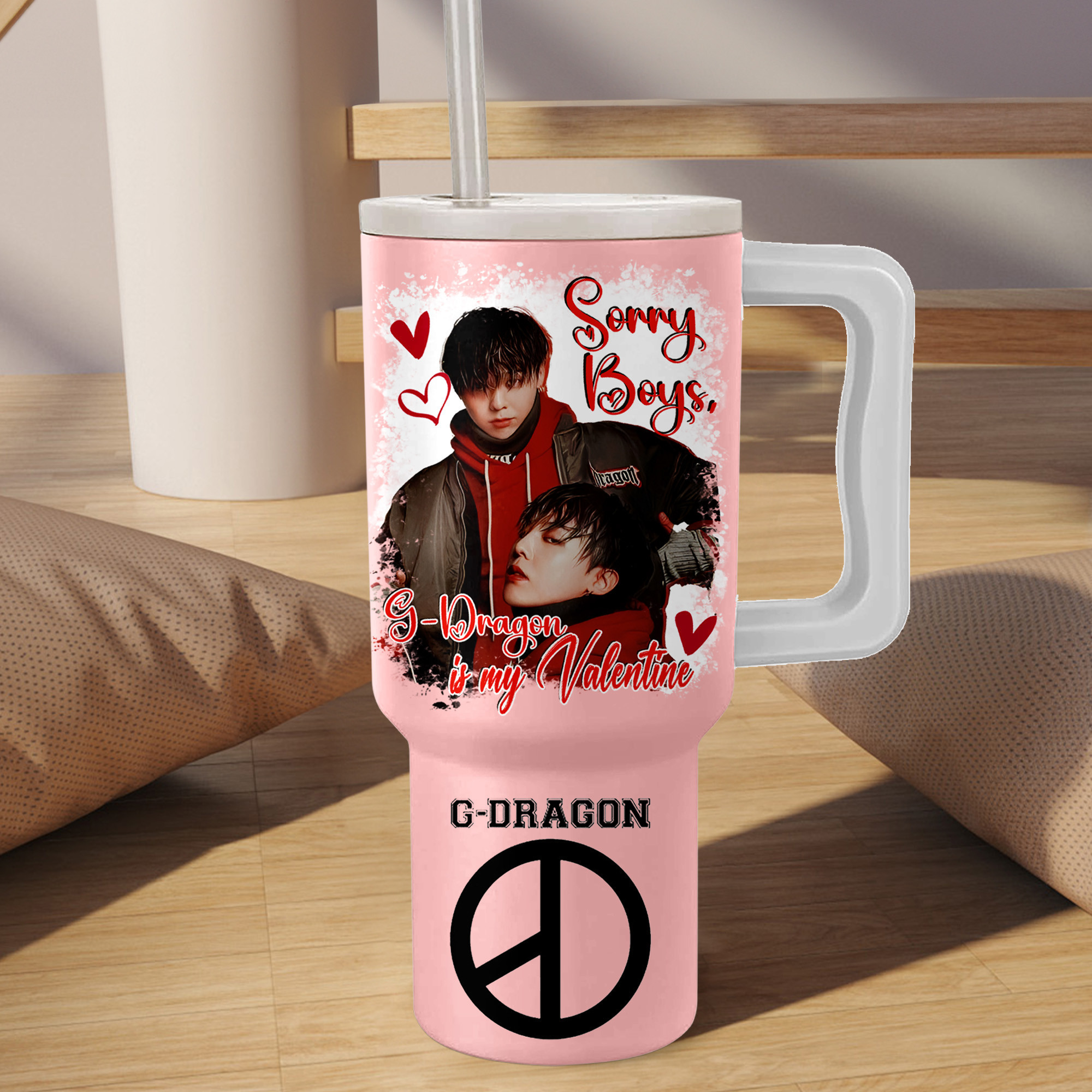 Valentine G-Dragon Music Custom Stanley Cup 40 oz 30 oz Tumbler With HandleTVC2301153 - Image 2