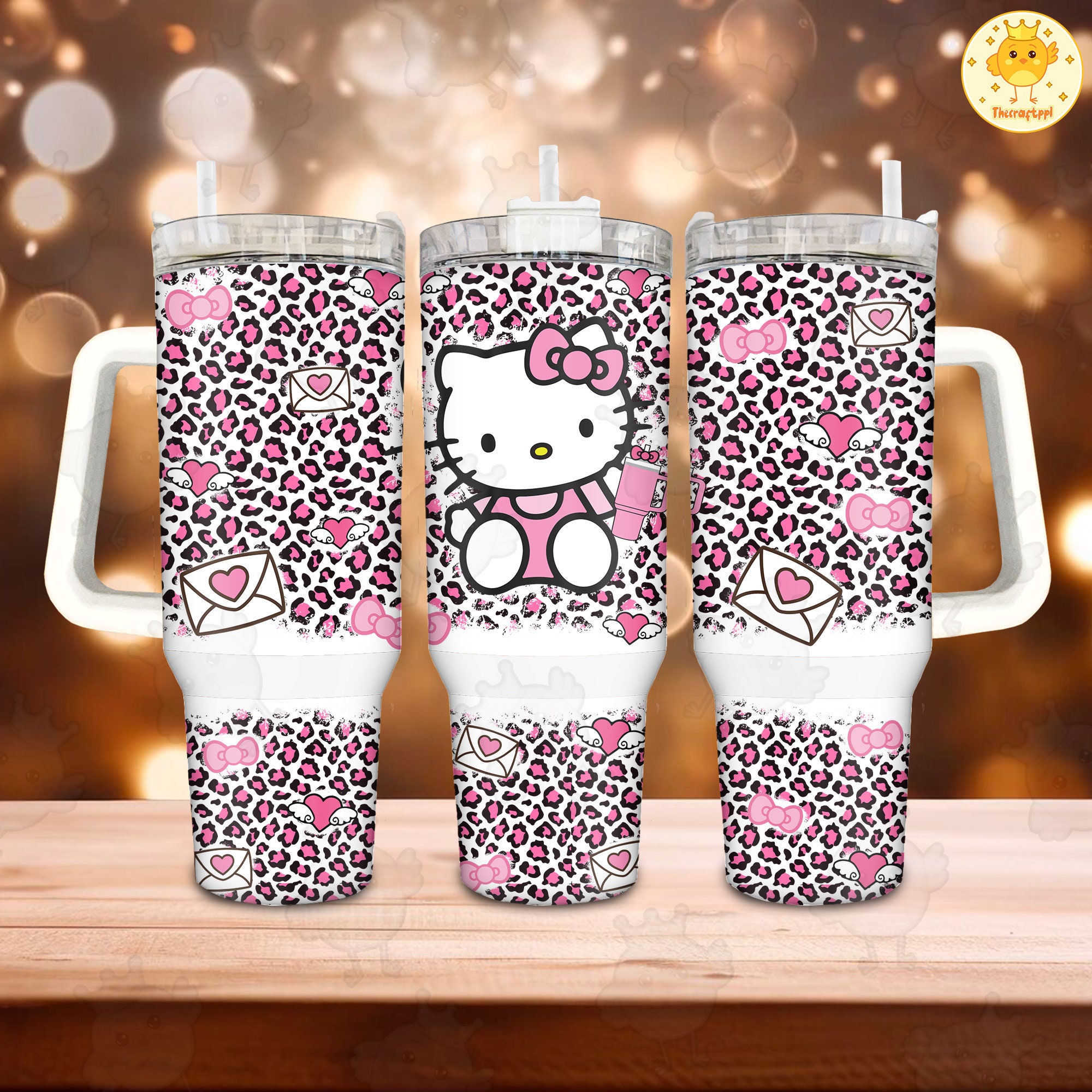 Valentine Hello Kitty Sanrio Cartoon Custom Stanley Cup 40 oz 30 oz Tumbler With HandleTVC2301889