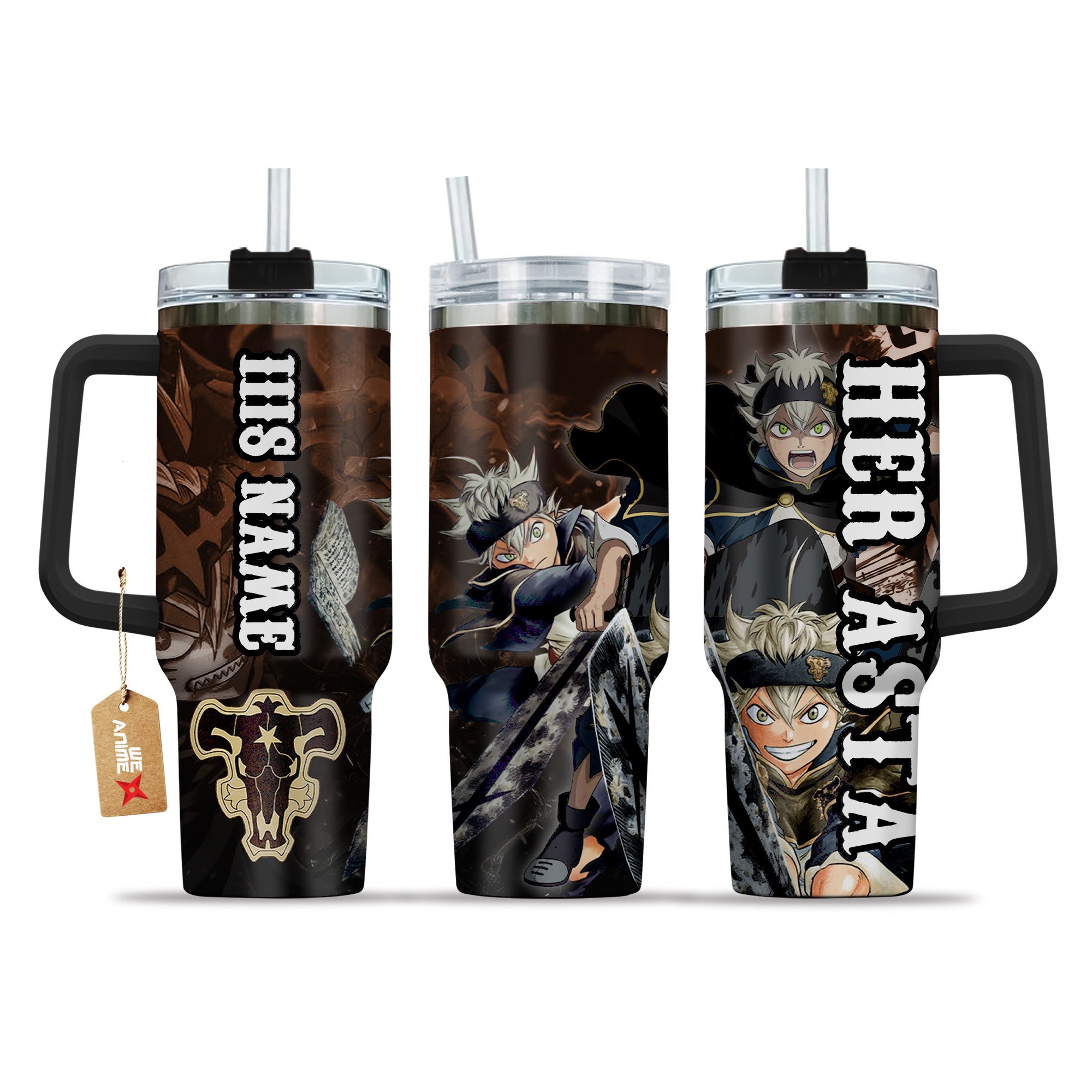 Valentine Her Asta Black Clover Anime Custom Stanley Cup 40 oz 30 oz Tumbler With HandleTVC2301209