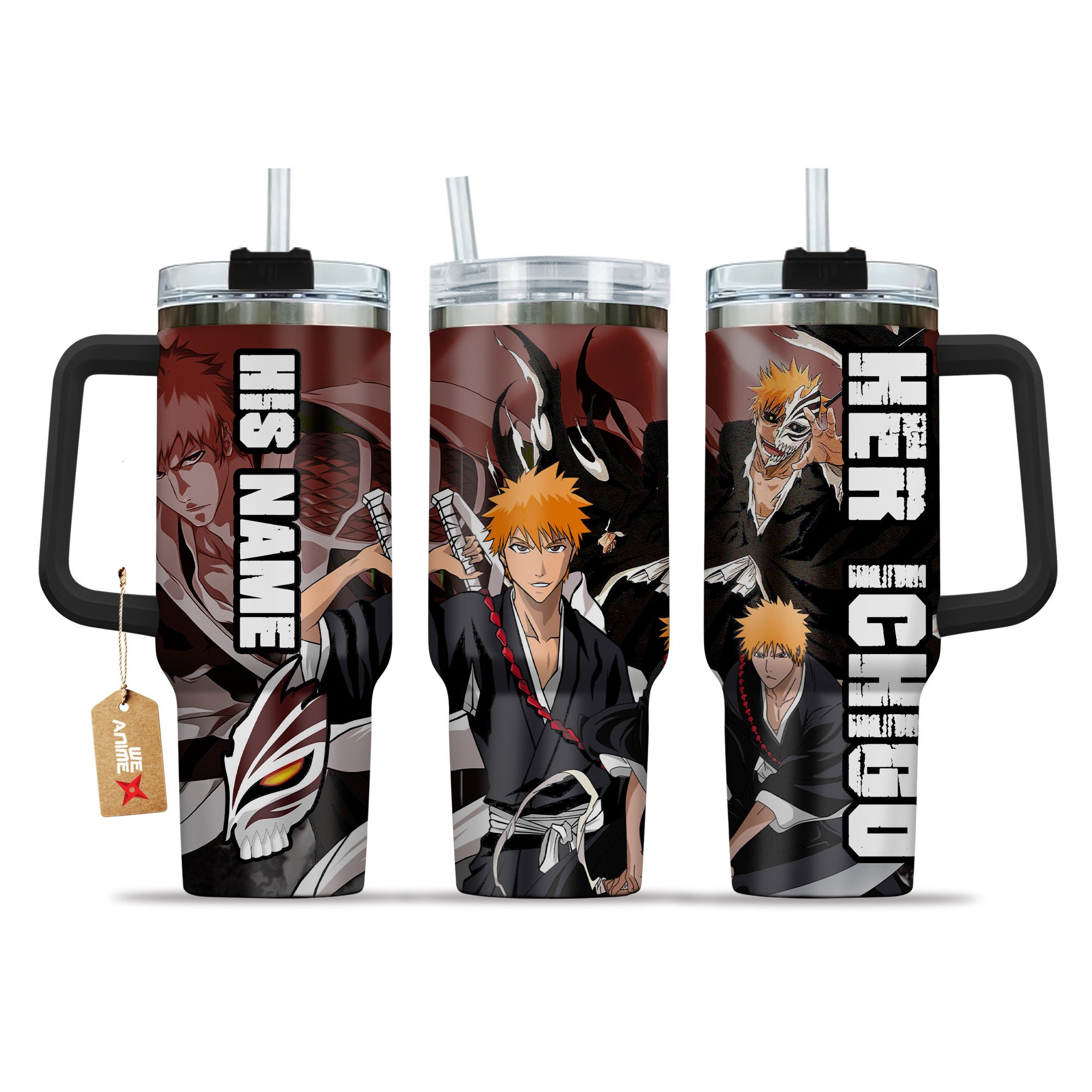 Valentine Her Ichigo Kurosaki Bleach Anime Custom Stanley Cup 40 oz 30 oz Tumbler With HandleTVC2301210