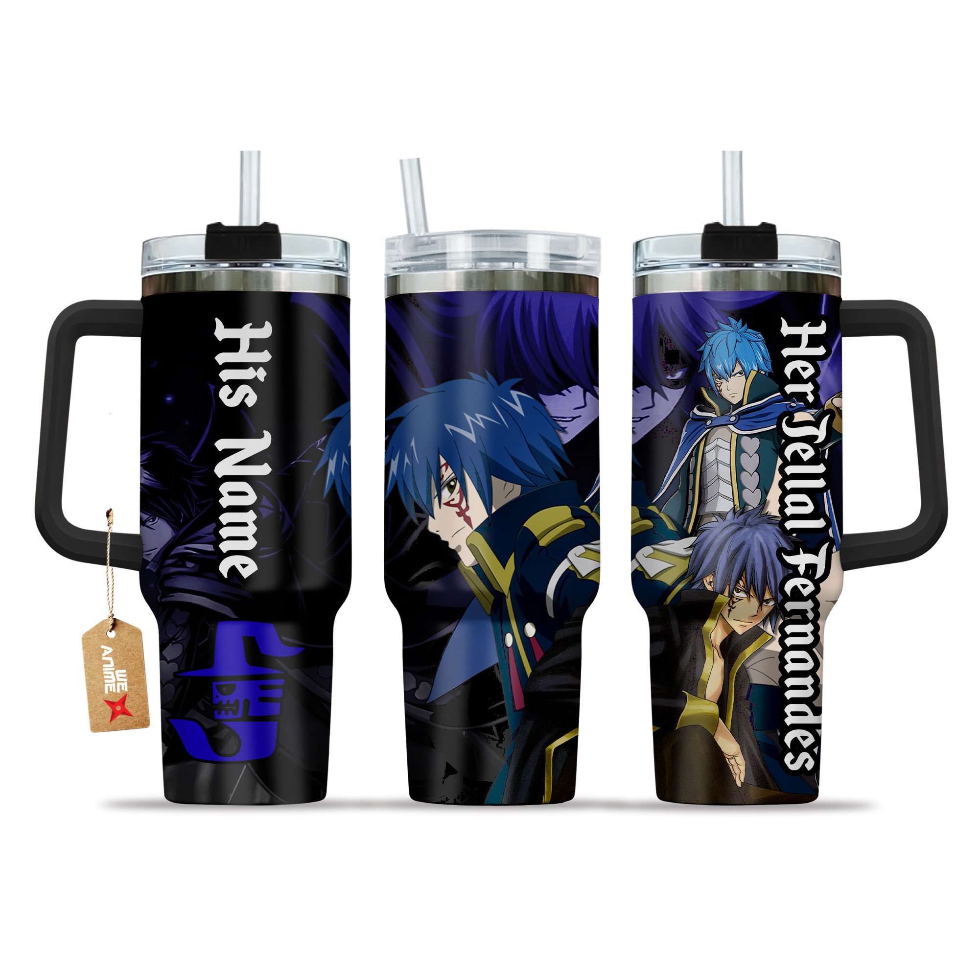 Valentine Her Jellal Fernandes Fairy Tail Anime Custom Stanley Cup 40 oz 30 oz Tumbler With HandleTVC2301209