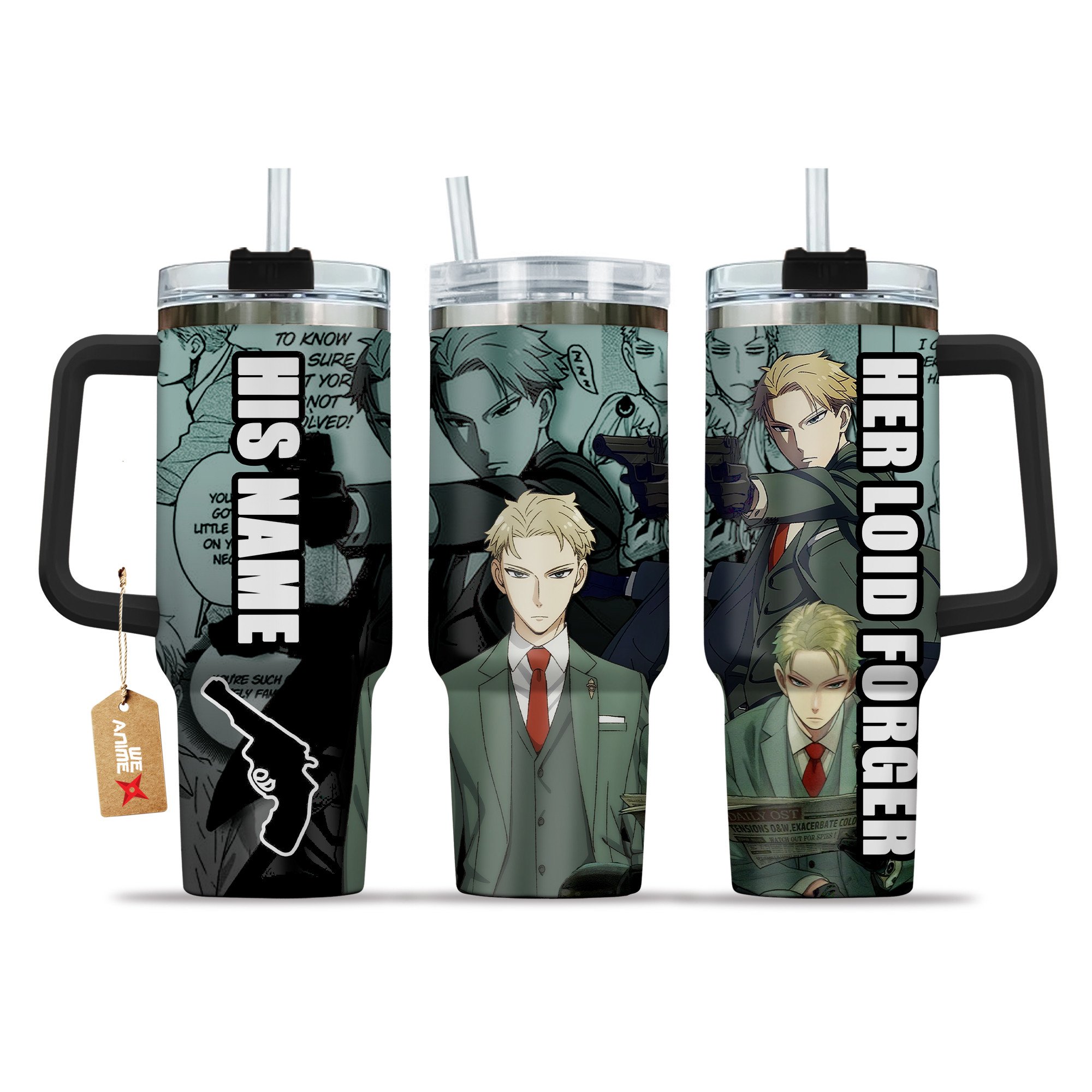Valentine Her Loid Forger Spy x Family Anime Custom Stanley Cup 40 oz 30 oz Tumbler With HandleTVC2301210
