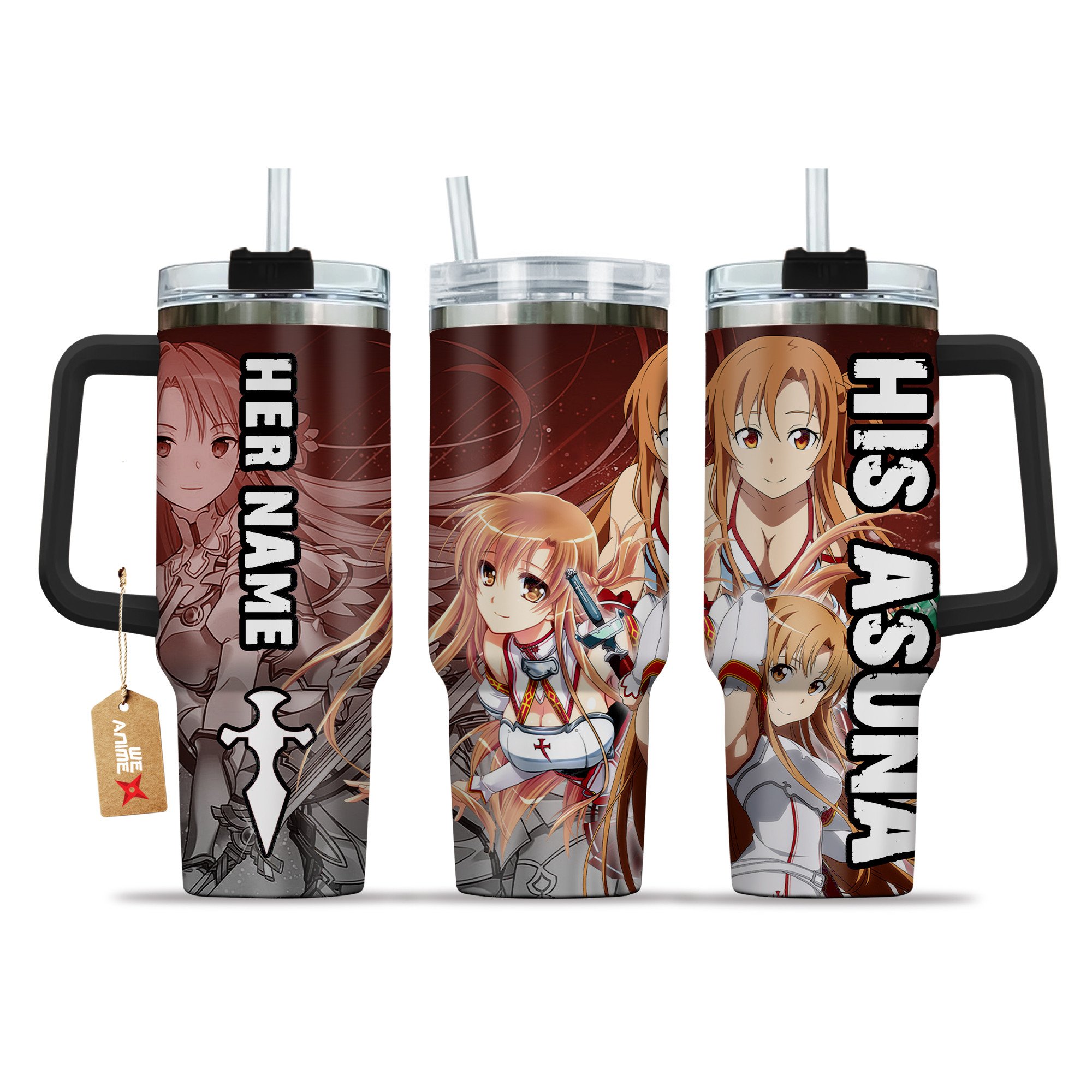 Valentine His Asuna Sword Art Online Anime Custom Stanley Cup 40 oz 30 oz Tumbler With HandleTVC2301209