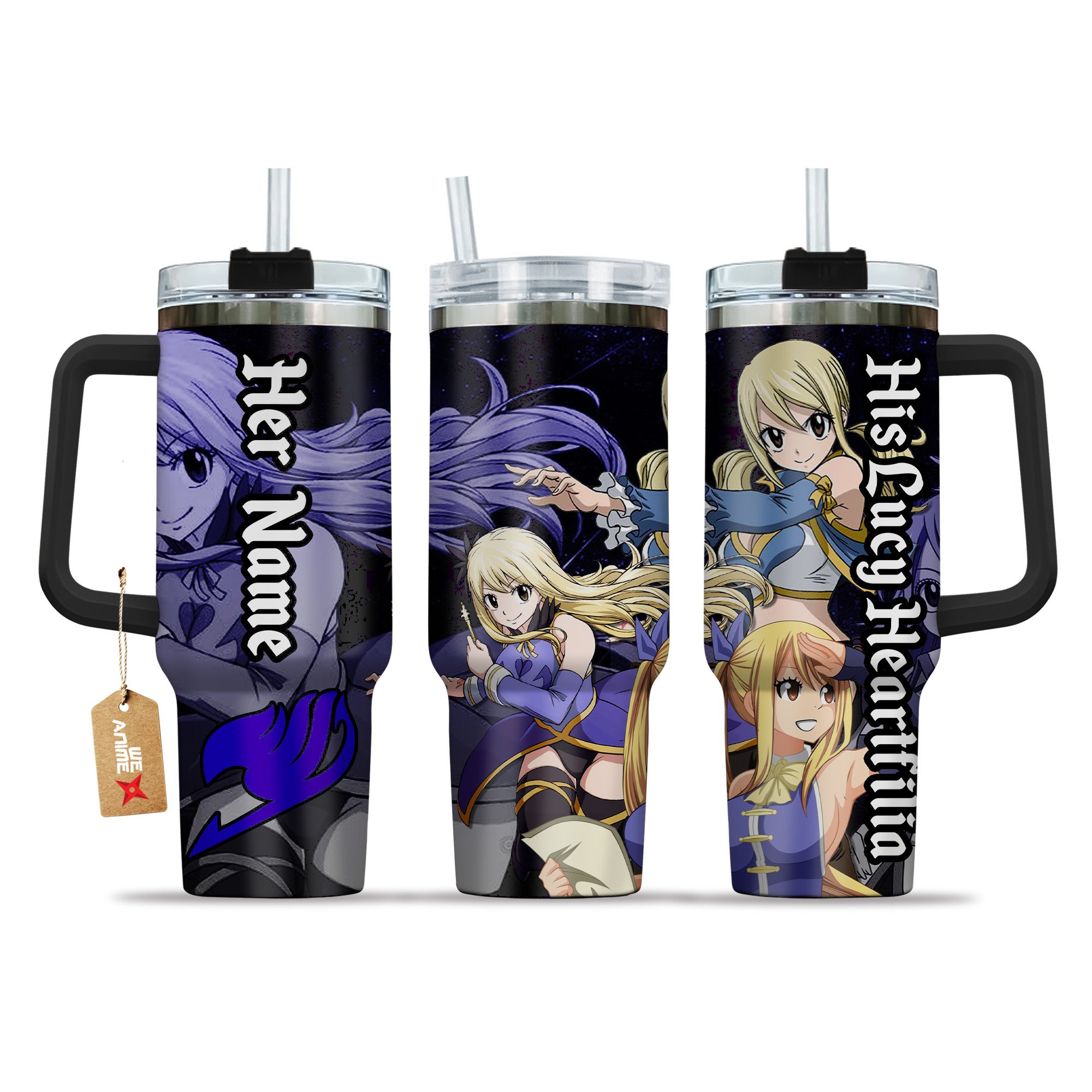 Valentine His Lucy Heartfilia Fairy Tail Anime Custom Stanley Cup 40 oz 30 oz Tumbler With HandleTVC2301209