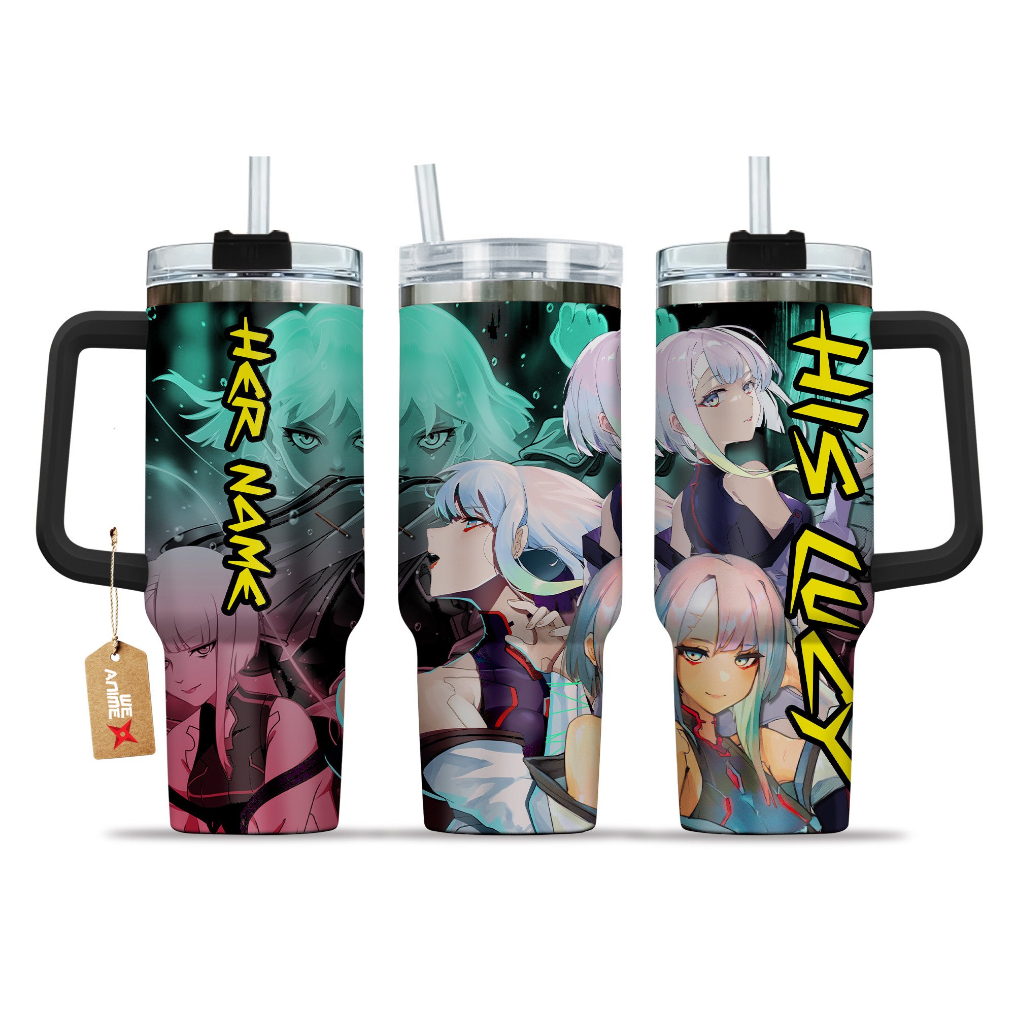 Valentine His Lucyna Kushinada Cyberpunk: Edgerunners Anime Custom Stanley Cup 40 oz 30 oz Tumbler With HandleTVC2301208