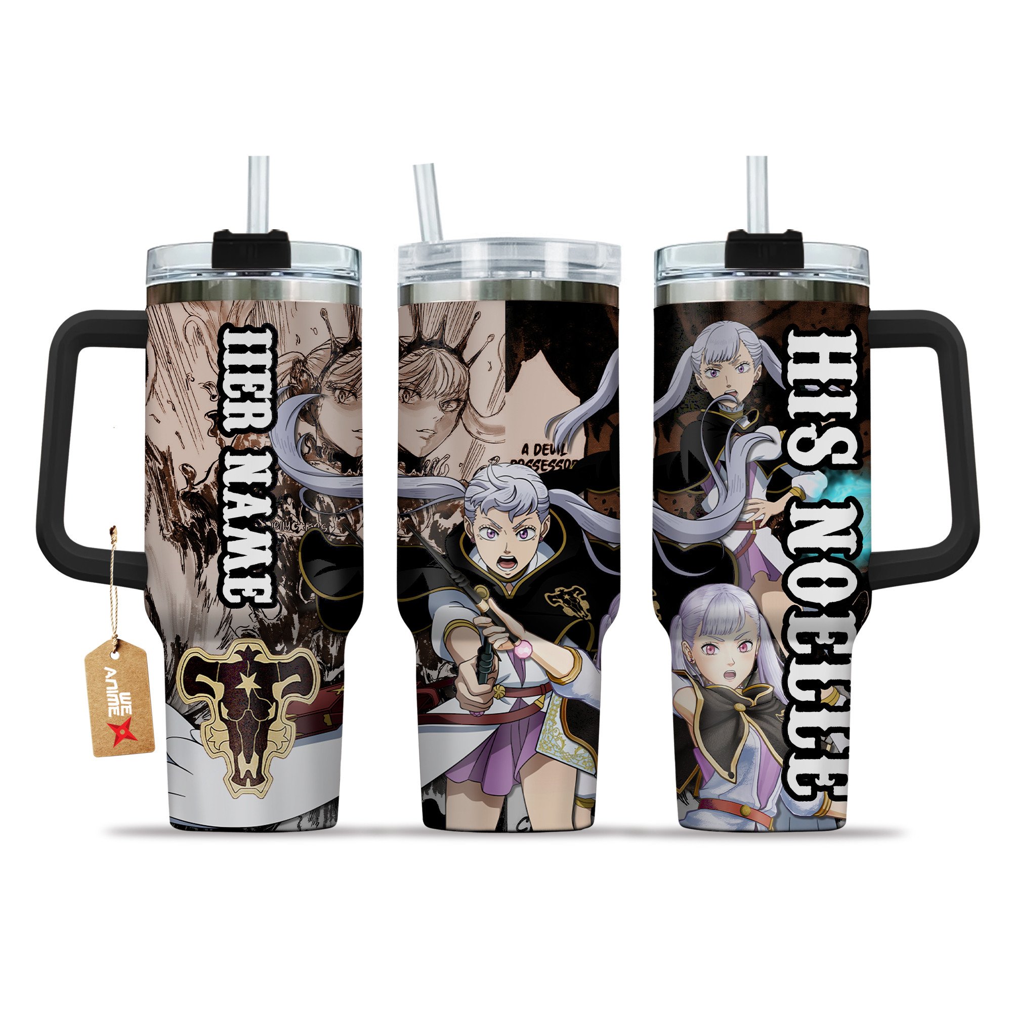 Valentine His Noelle Silva Black Clover Anime Custom Stanley Cup 40 oz 30 oz Tumbler With HandleTVC2301209