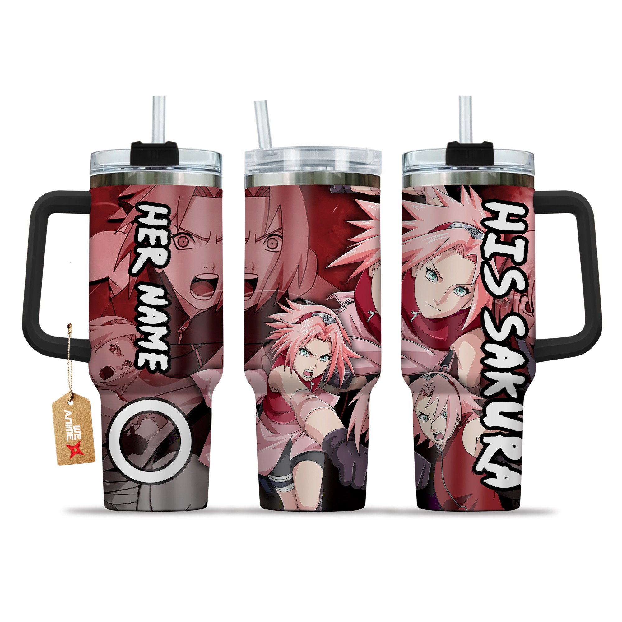 Valentine His Sakura Haruno Naruto Anime Custom Stanley Cup 40 oz 30 oz Tumbler With HandleTVC2301207