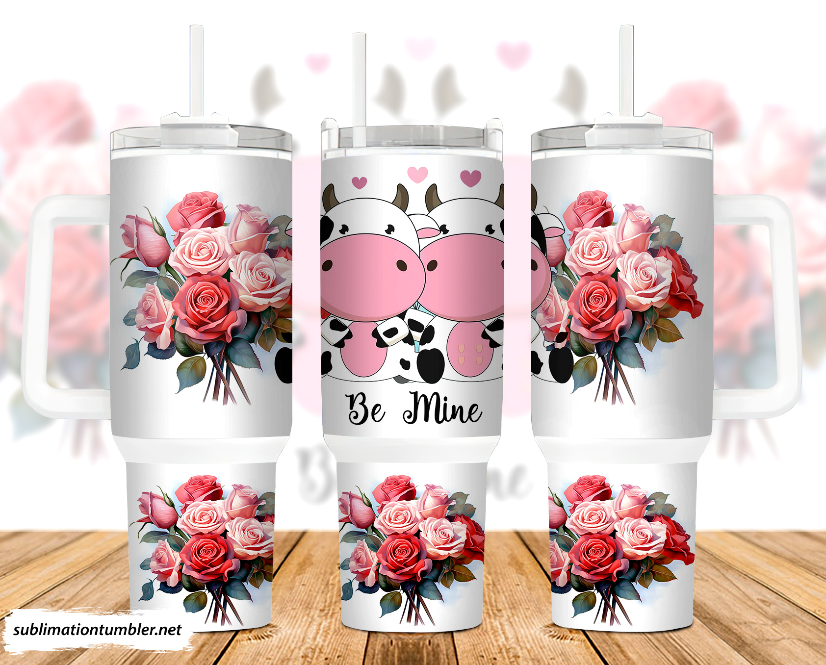 Valentines Cow Couple Custom Stanley Cup 40 oz 30 oz Tumbler With HandleTVC2301902
