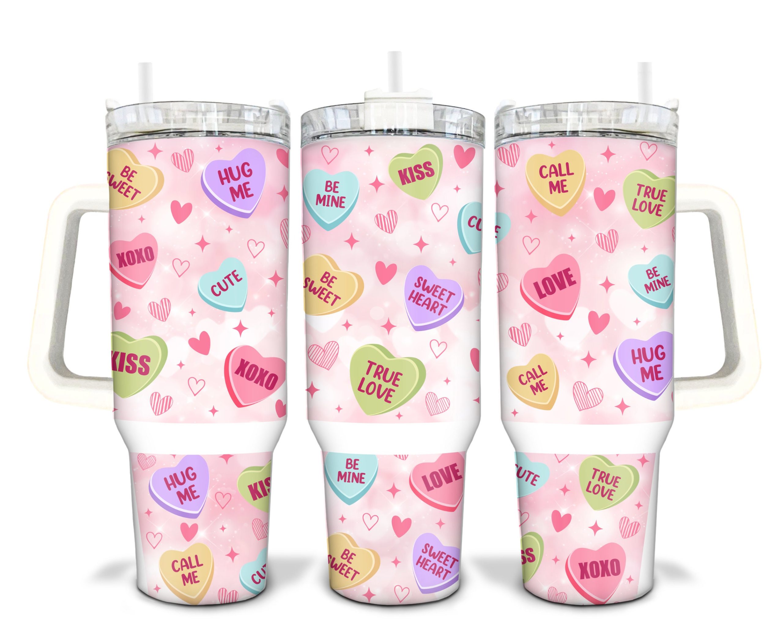 Valentines Day Hearts Custom Stanley Cup 40 oz 30 oz Tumbler With HandleTVC2301905