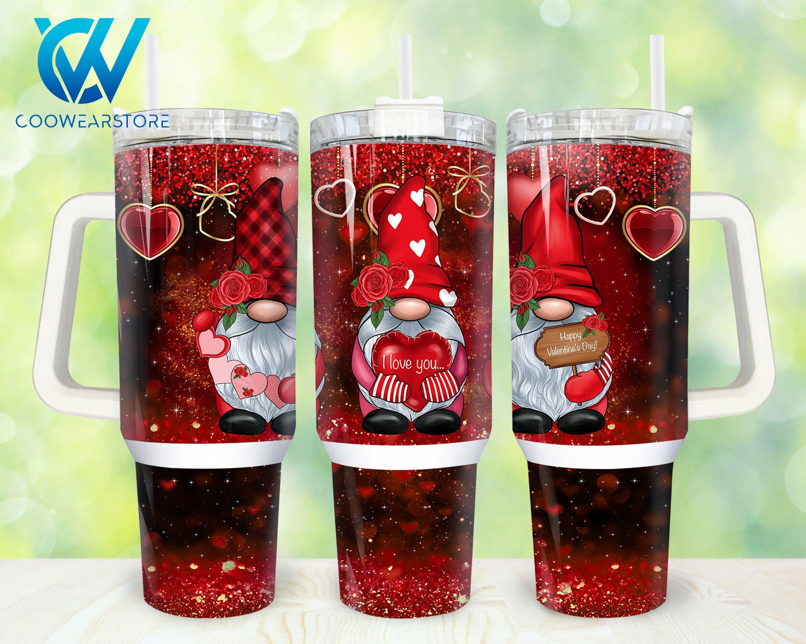 Valentines Gnome Custom Stanley Cup 40 oz 30 oz Tumbler With HandleTVC2301860