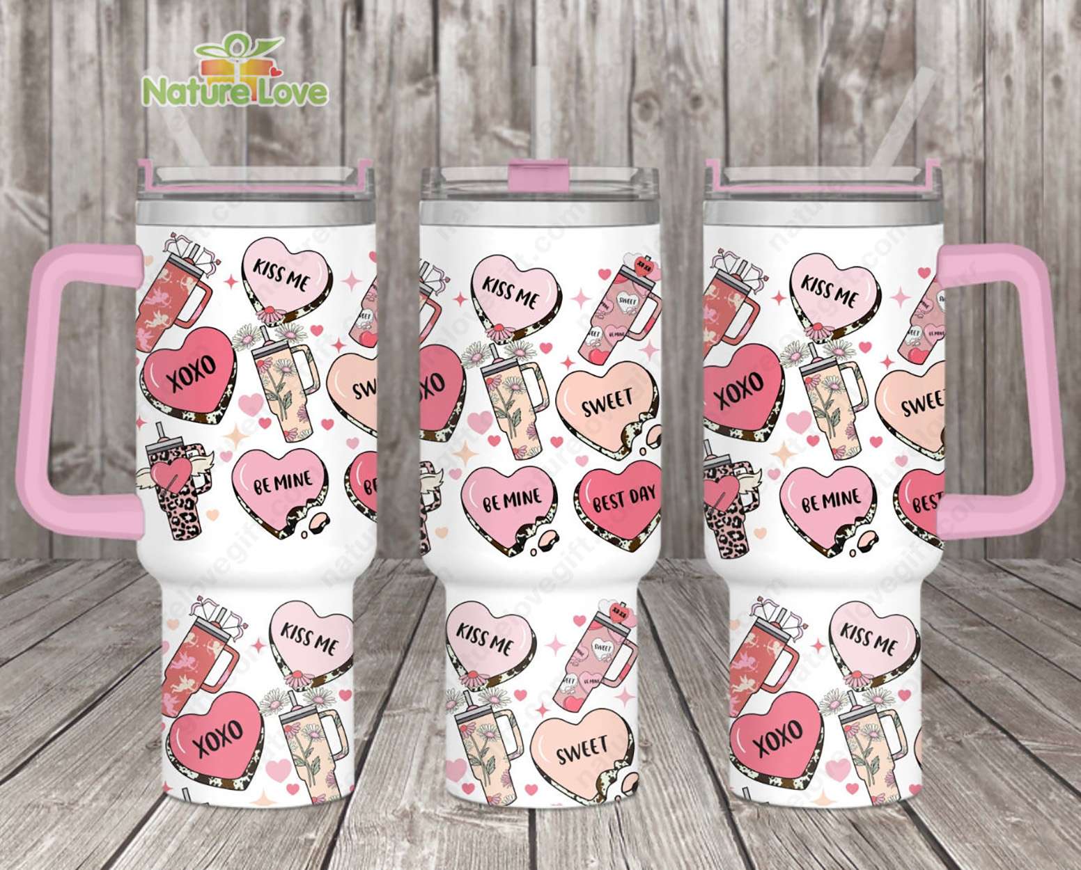 Valentines XOXO Custom Stanley Cup 40 oz 30 oz Tumbler With HandleTVC2301904