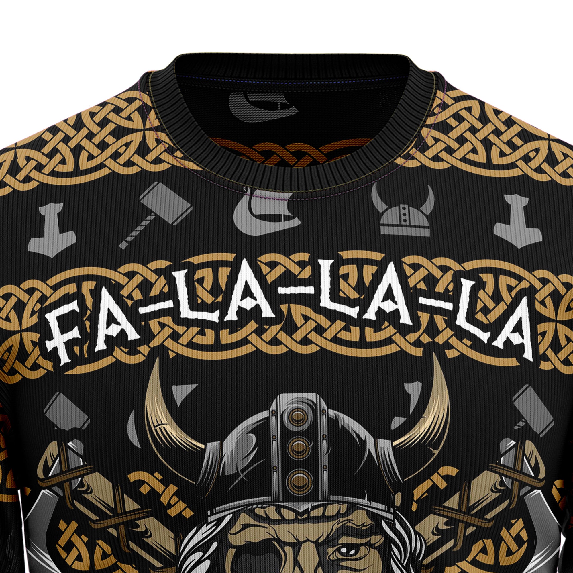Valhalla La La La Ugly Christmas Sweater - Image 2