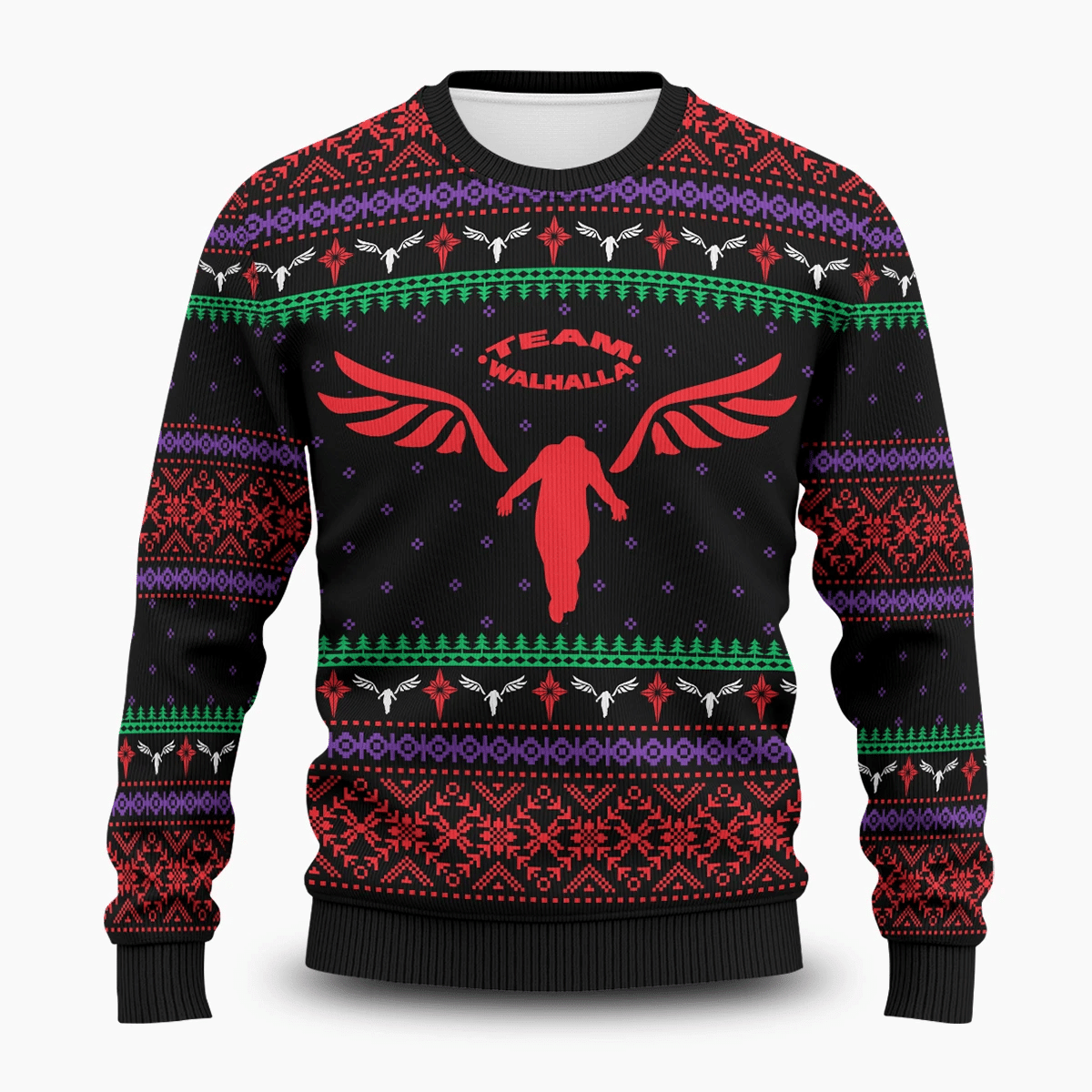 Valhalla Xmas Ugly Christmas Sweater Adult 3D Funny Matching for family