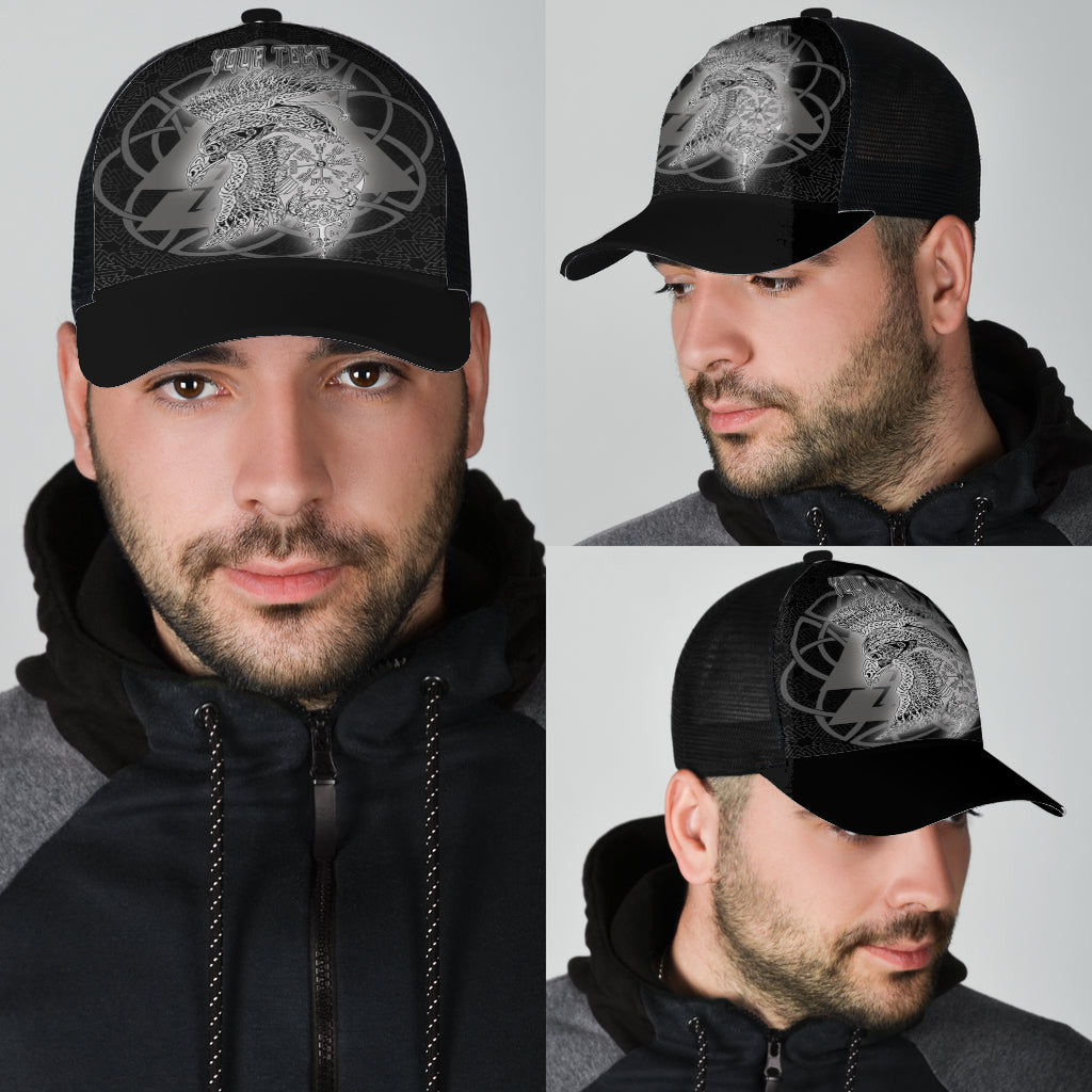 Valknut Raven Viking Homeset Mesh Back Cap Trucker Hats Custom Hats Gifts For Men & Women