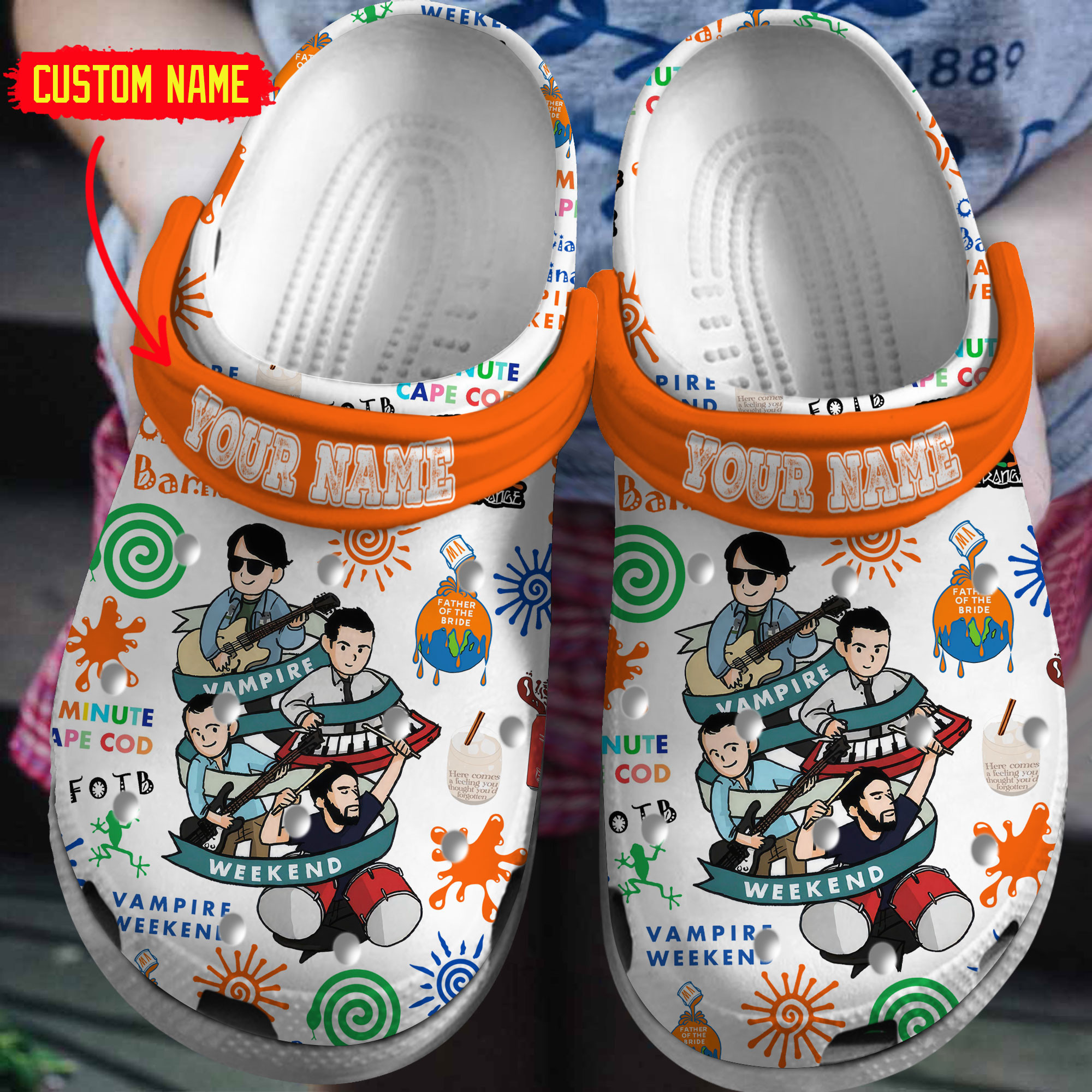 Vampire Weekend Music Crocs Crocband Clogs Shoes Comfortable For Men Women and Kids