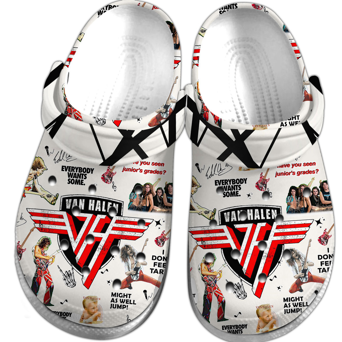 Van Halen Music Crocs Crocband Clogs Shoes Comfortable For Men Women and Kids - Image 2