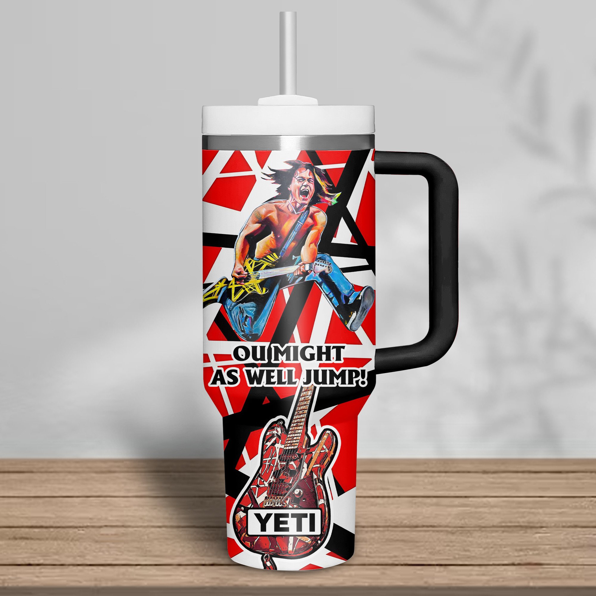 Van Halen Music Custom Stanley Cup 40 oz 30 oz Tumbler With HandleTVC2301311 - Image 2
