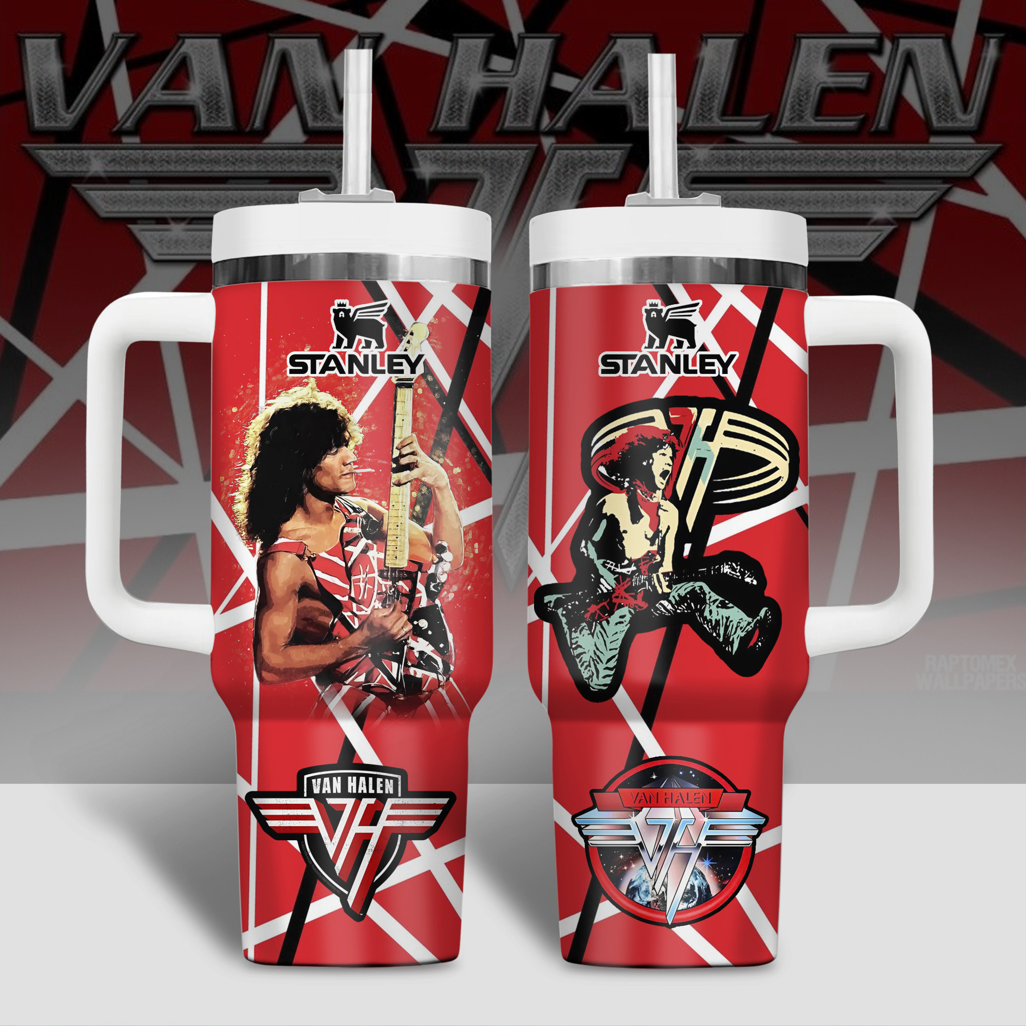 Van Halen Music Custom Stanley Cup 40 oz 30 oz Tumbler With HandleTVC2301336