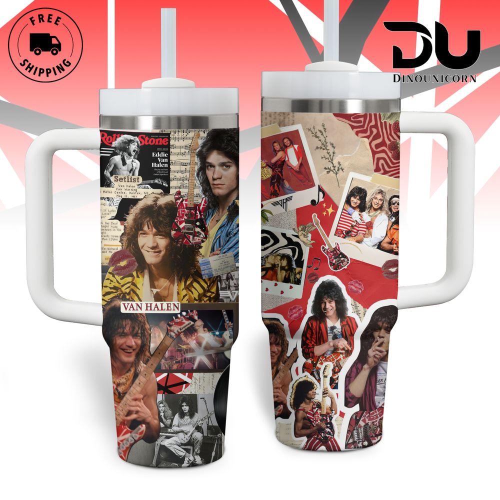 Van Halen Music Custom Stanley Cup 40 oz 30 oz Tumbler With HandleTVC2301709