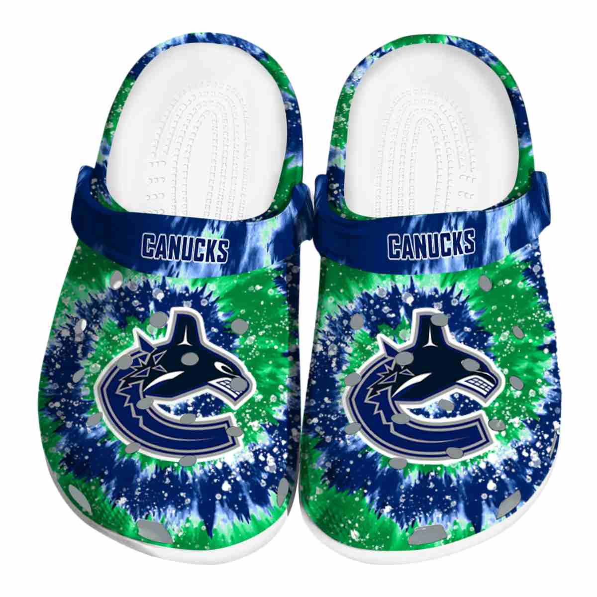 Vancouver Canucks NHL Sport Crocs Crocband Clogs Shoes Comfortable For Men Women and Kids
