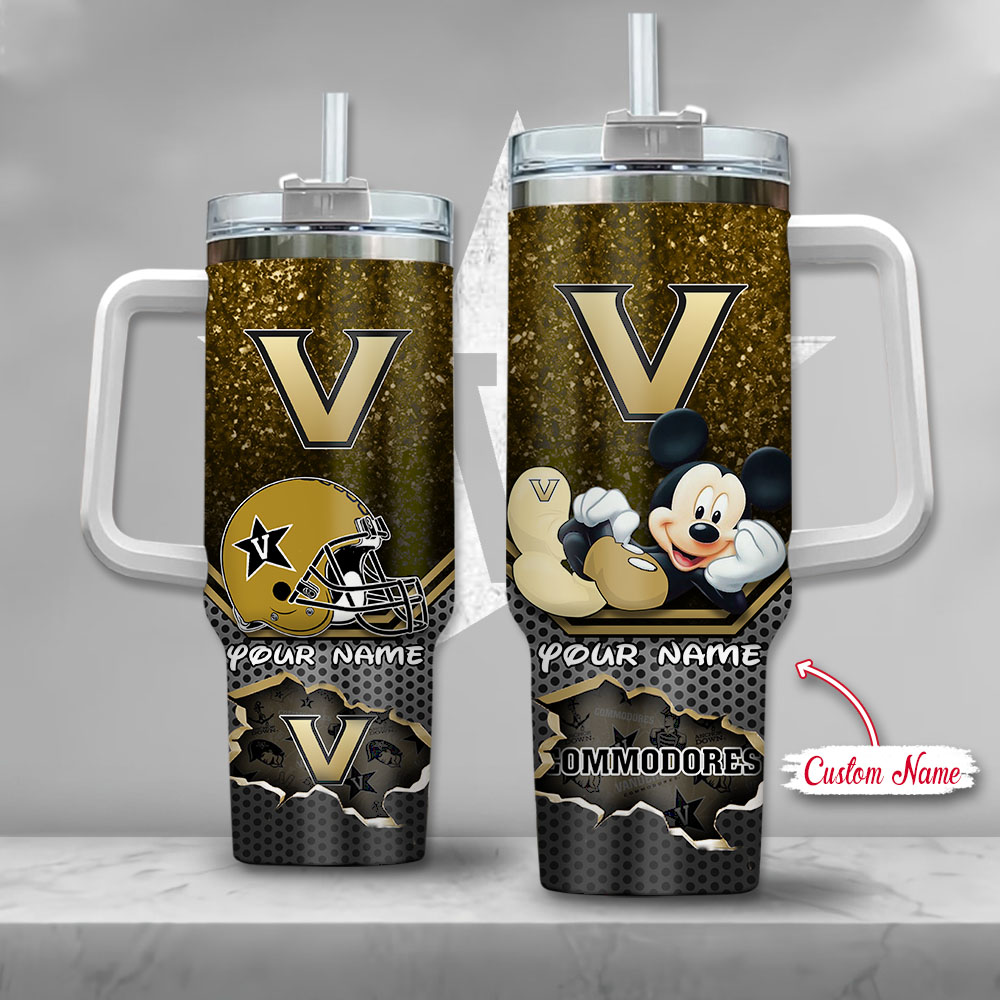 Vanderbilt Commodores NCAA Mickey Mouse Custom Stanley Cup 40 oz 30 oz Tumbler With HandleTVC230123