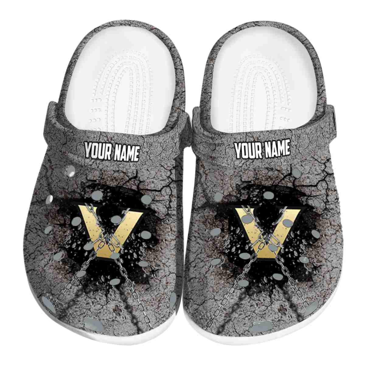 Vanderbilt Commodores NCAA Sport Crocs Crocband Clogs Shoes Comfortable For Men Women and Kids