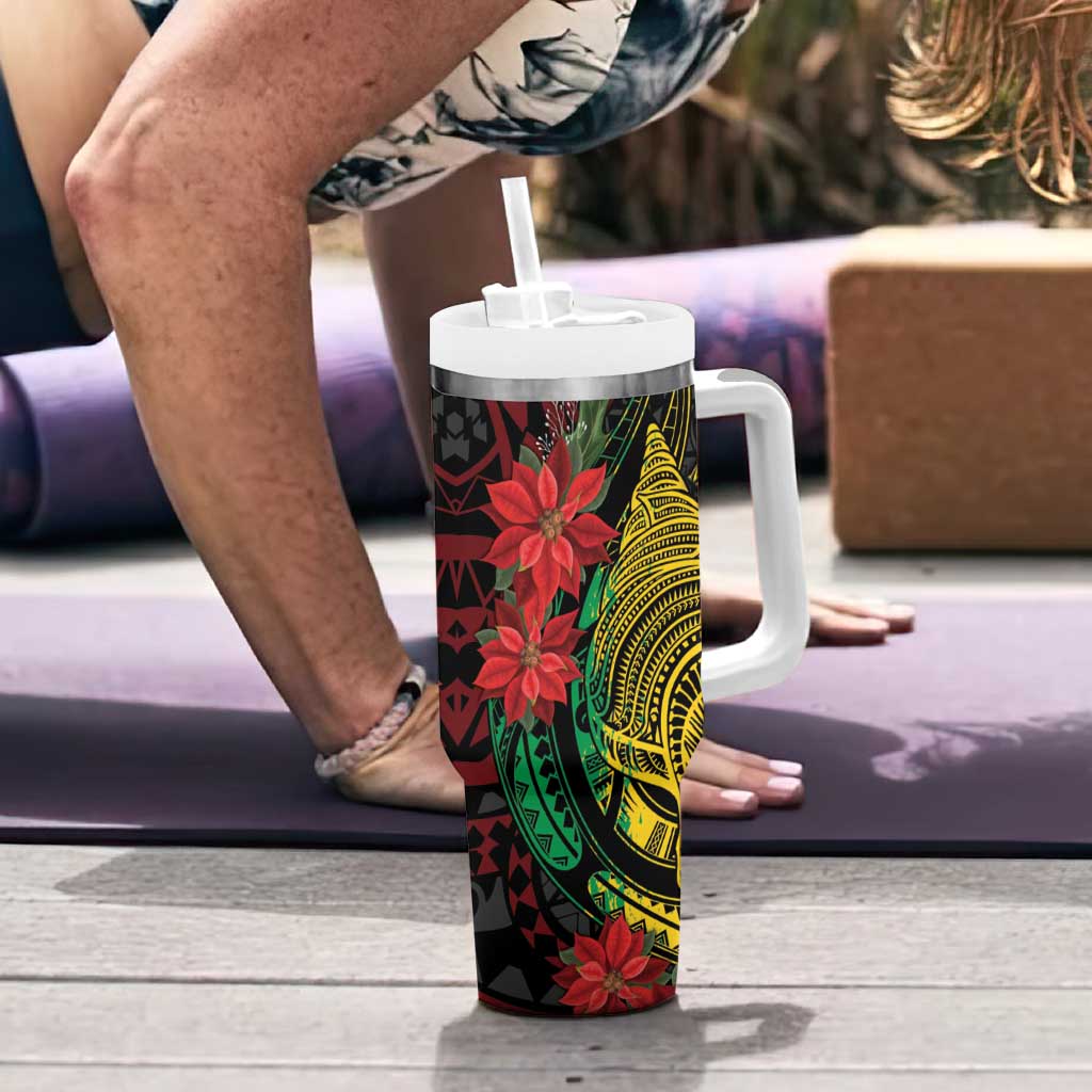 Vanuatu Meri Krismas Conch Shell Tribal Art Custom Stanley Cup 40 oz 30 oz Tumbler With HandleTVC2301375 - Image 6