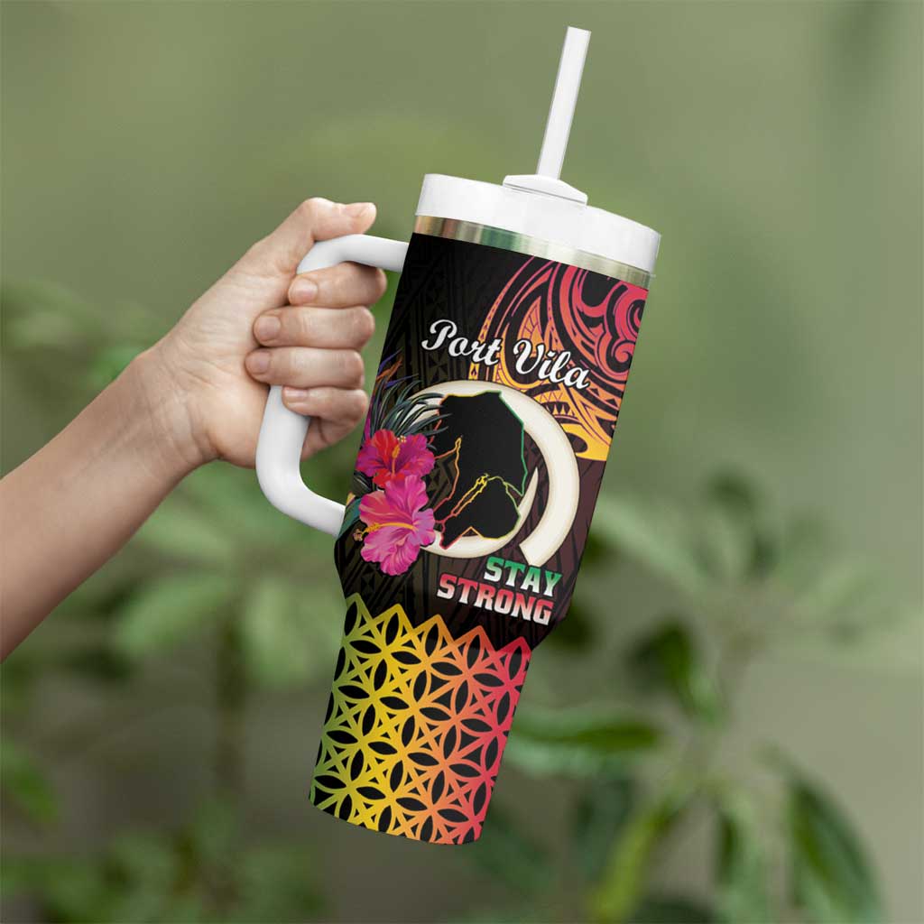 Vanuatu Port Vila Stay Strong Long God Yumi Stanap Custom Stanley Cup 40 oz 30 oz Tumbler With HandleTVC2301362 - Image 3