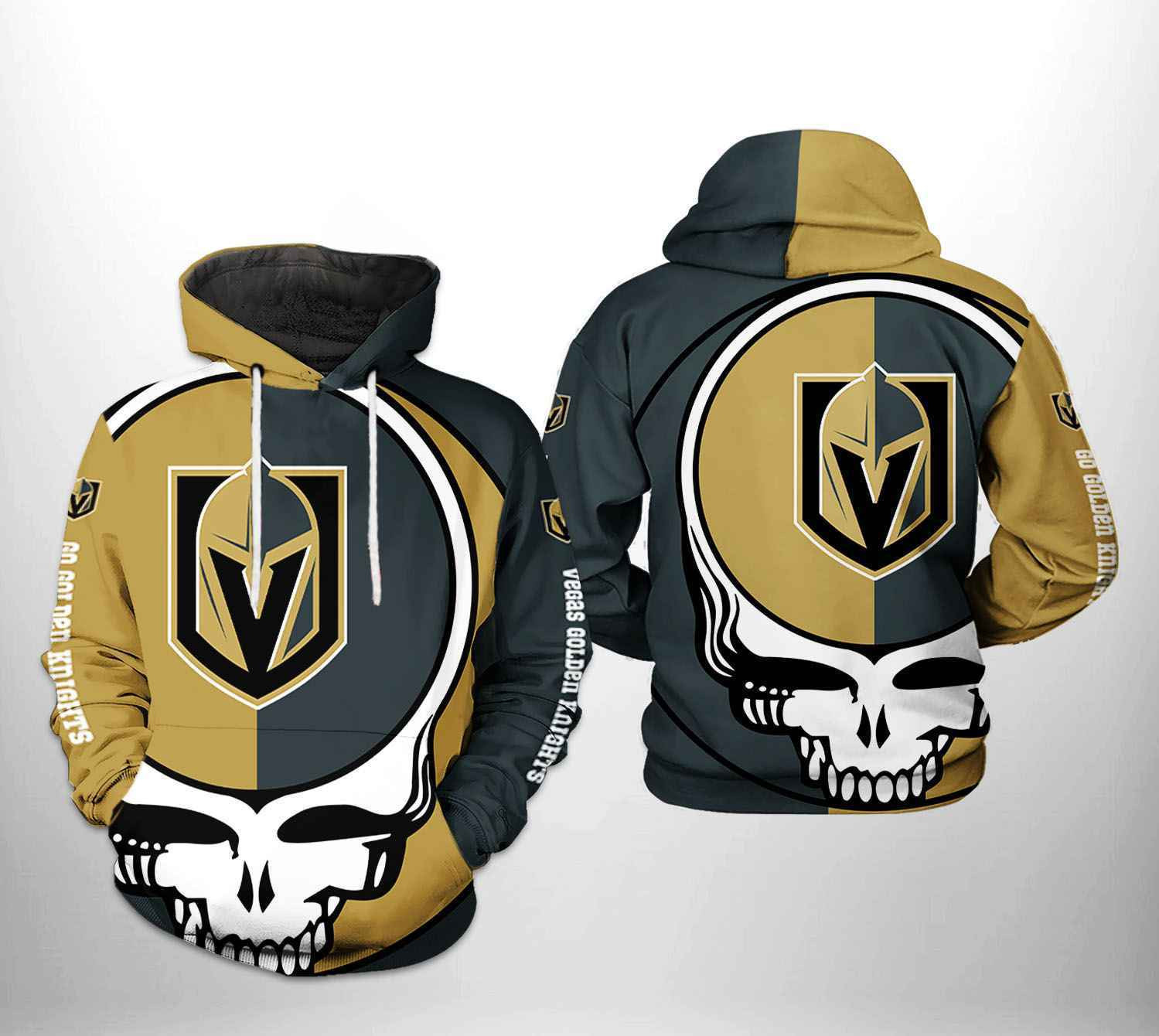Vegas Golden Knights NHL Grateful Dead 3D All Over Print Hoodie, Zip Hoodie