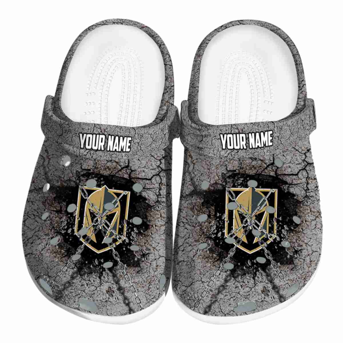 Vegas Golden Knights NHL Sport Crocs Crocband Clogs Shoes Comfortable For Men Women and Kids