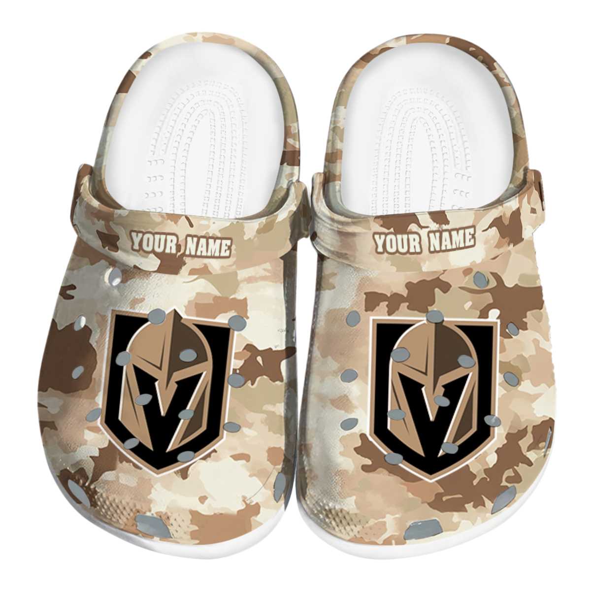 Vegas Golden Knights NHL Sport Crocs Crocband Clogs Shoes Comfortable For Men Women and Kids