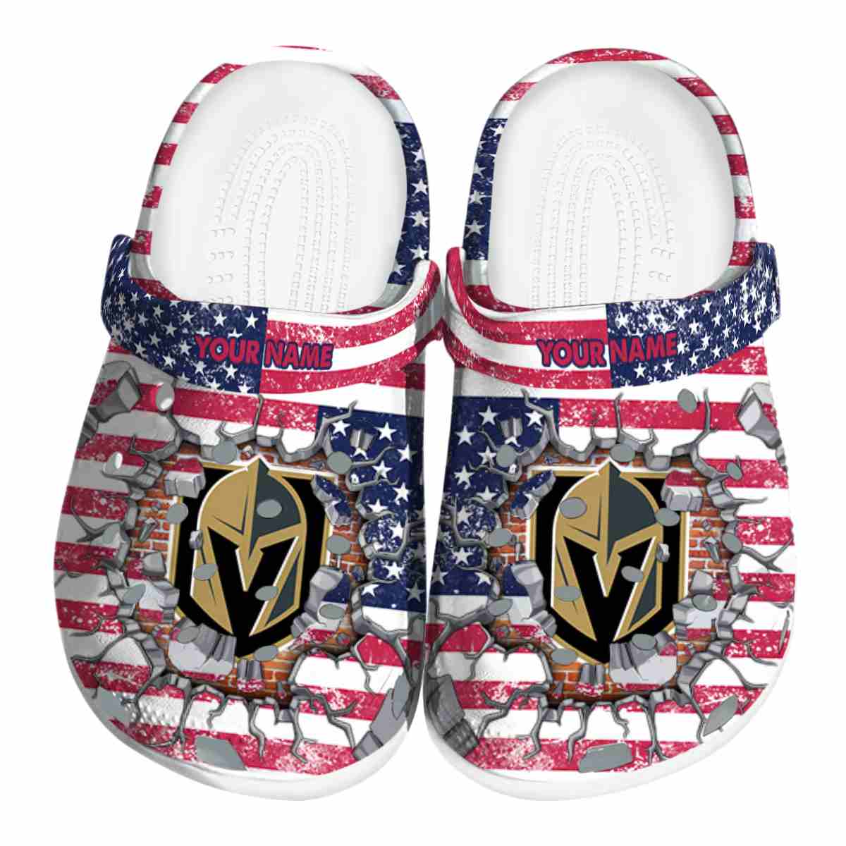 Vegas Golden Knights NHL Sport Crocs Crocband Clogs Shoes Comfortable For Men Women and Kids
